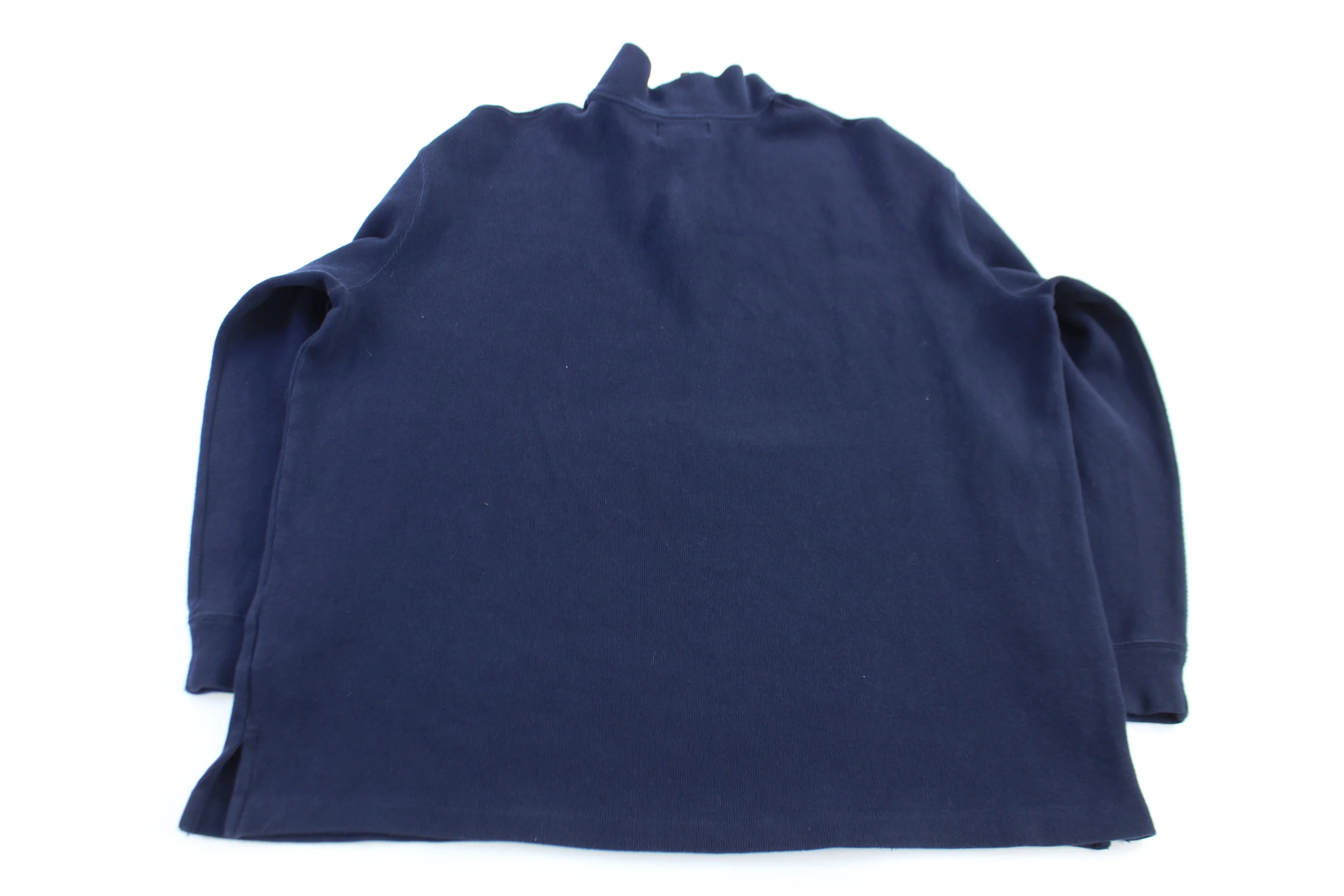 Polo by Ralph Lauren Embroidered Logo Blue Quarter Zip Sweater - Image 2