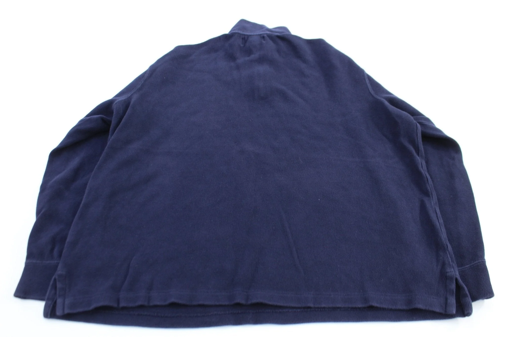 Polo by Ralph Lauren Embroidered Logo Blue Quarter Zip Sweater - Image 2