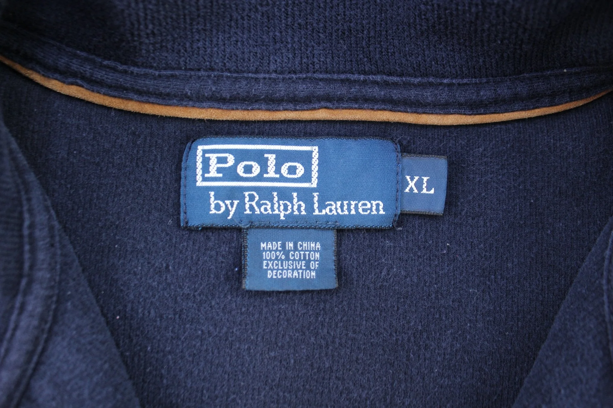 Polo by Ralph Lauren Embroidered Logo Blue Quarter Zip Sweater - Image 3