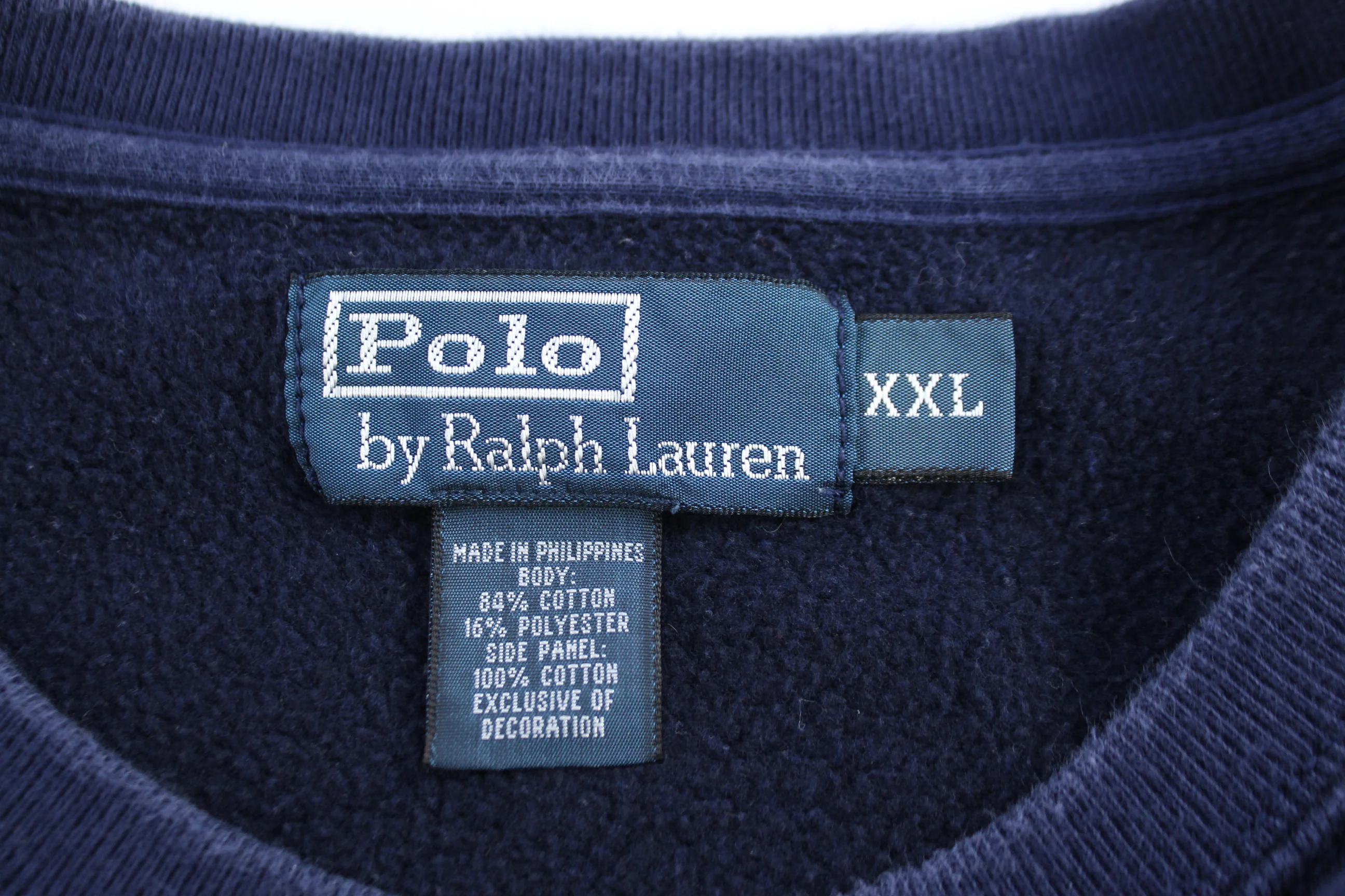 Polo by Ralph Lauren Embroidered Logo Blue Sweater - Image 3