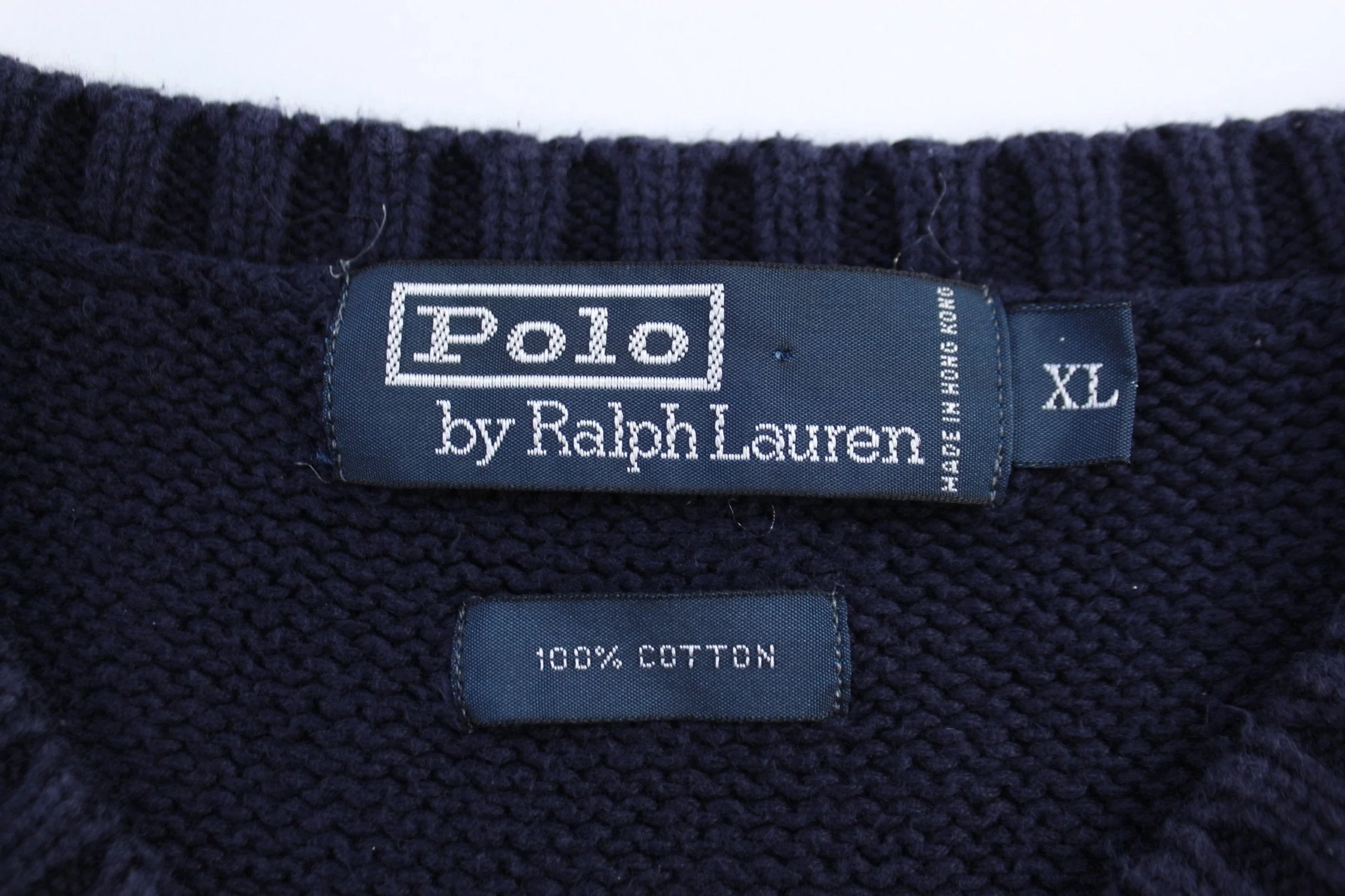Polo by Ralph Lauren Embroidered Logo Blue Sweater Vest - Image 4