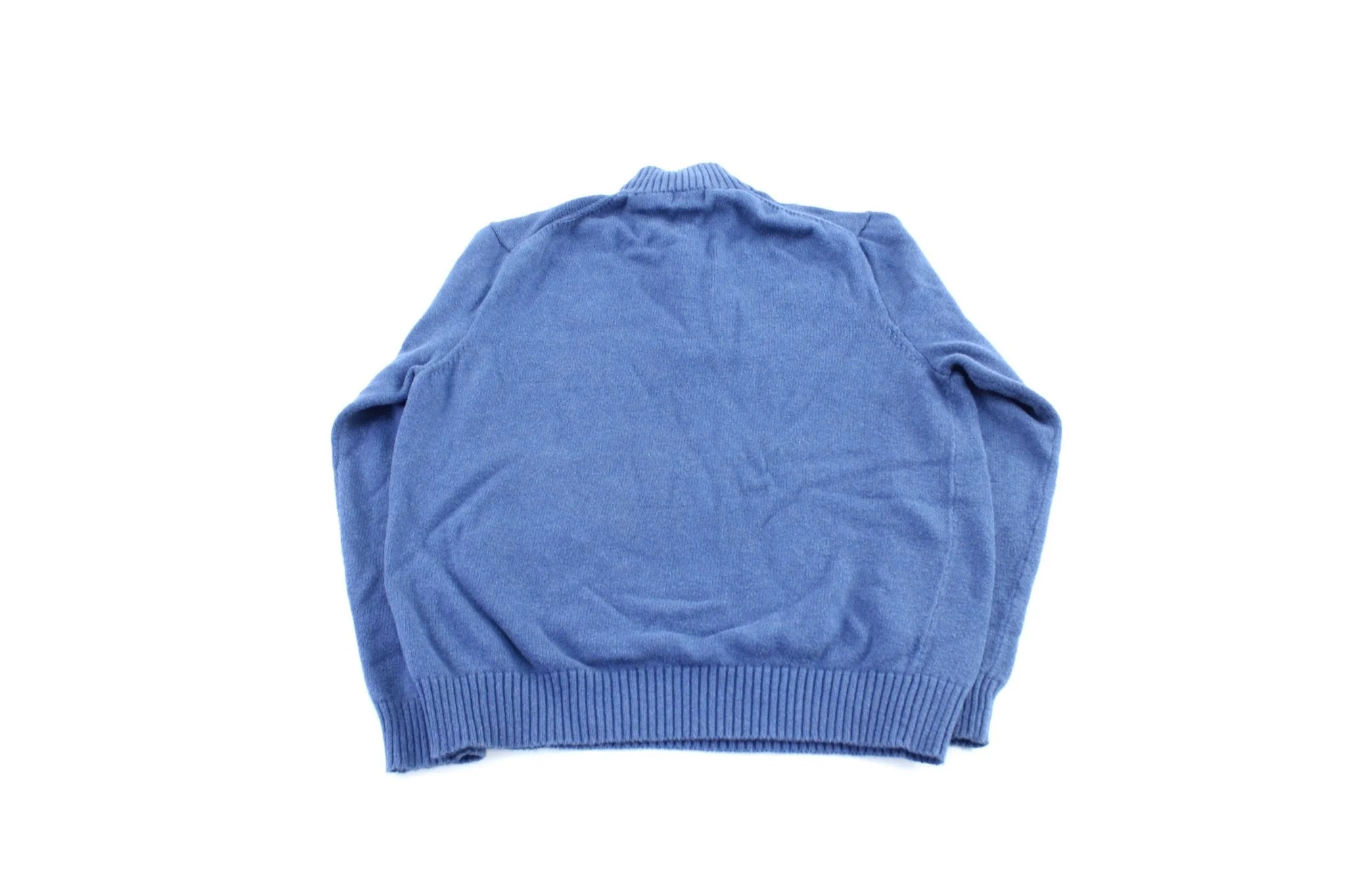 Polo by Ralph Lauren Embroidered Logo Blue Zip Up Sweater - Image 2