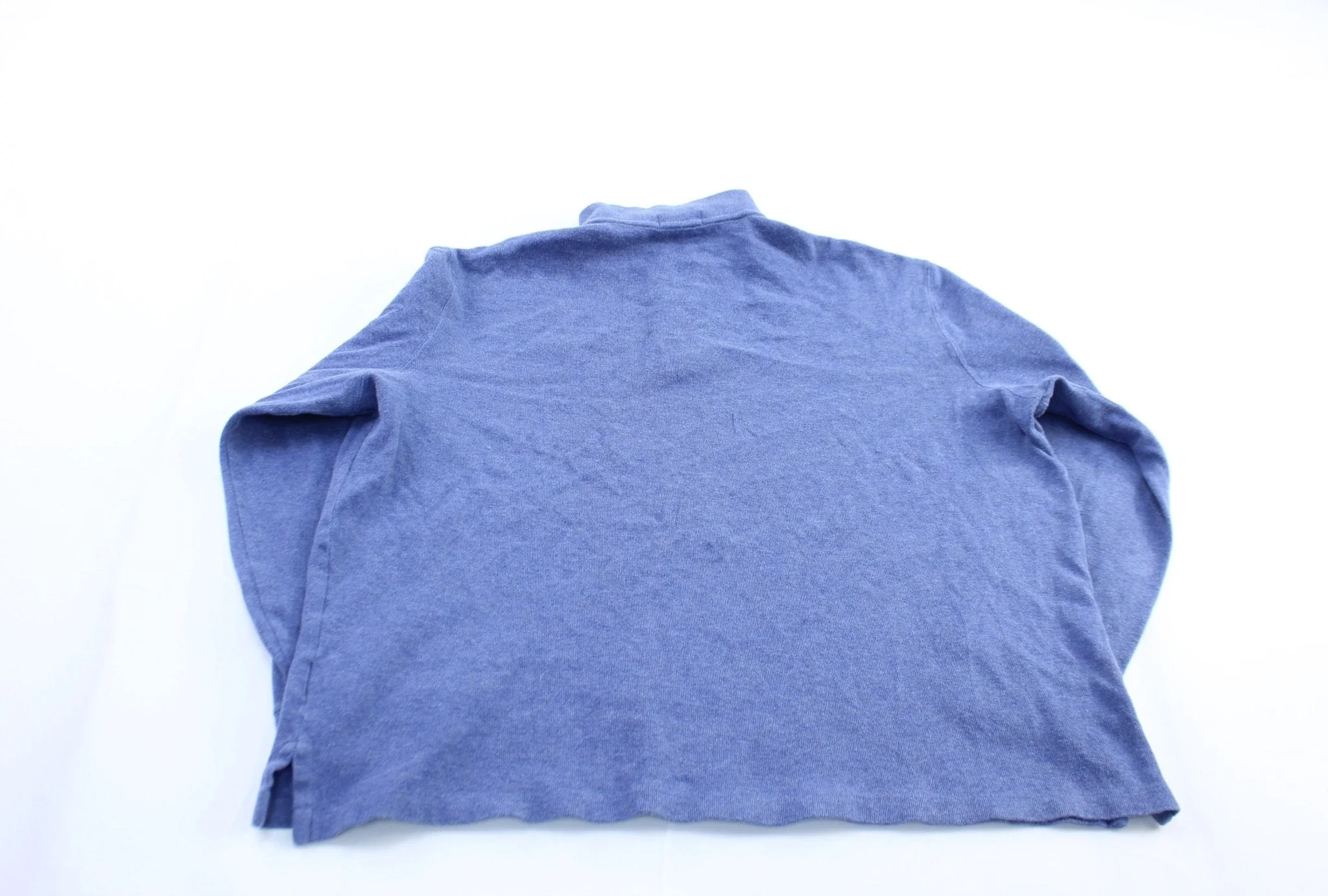 Polo by Ralph Lauren Embroidered Logo Blue Zip Up Sweater - Image 2