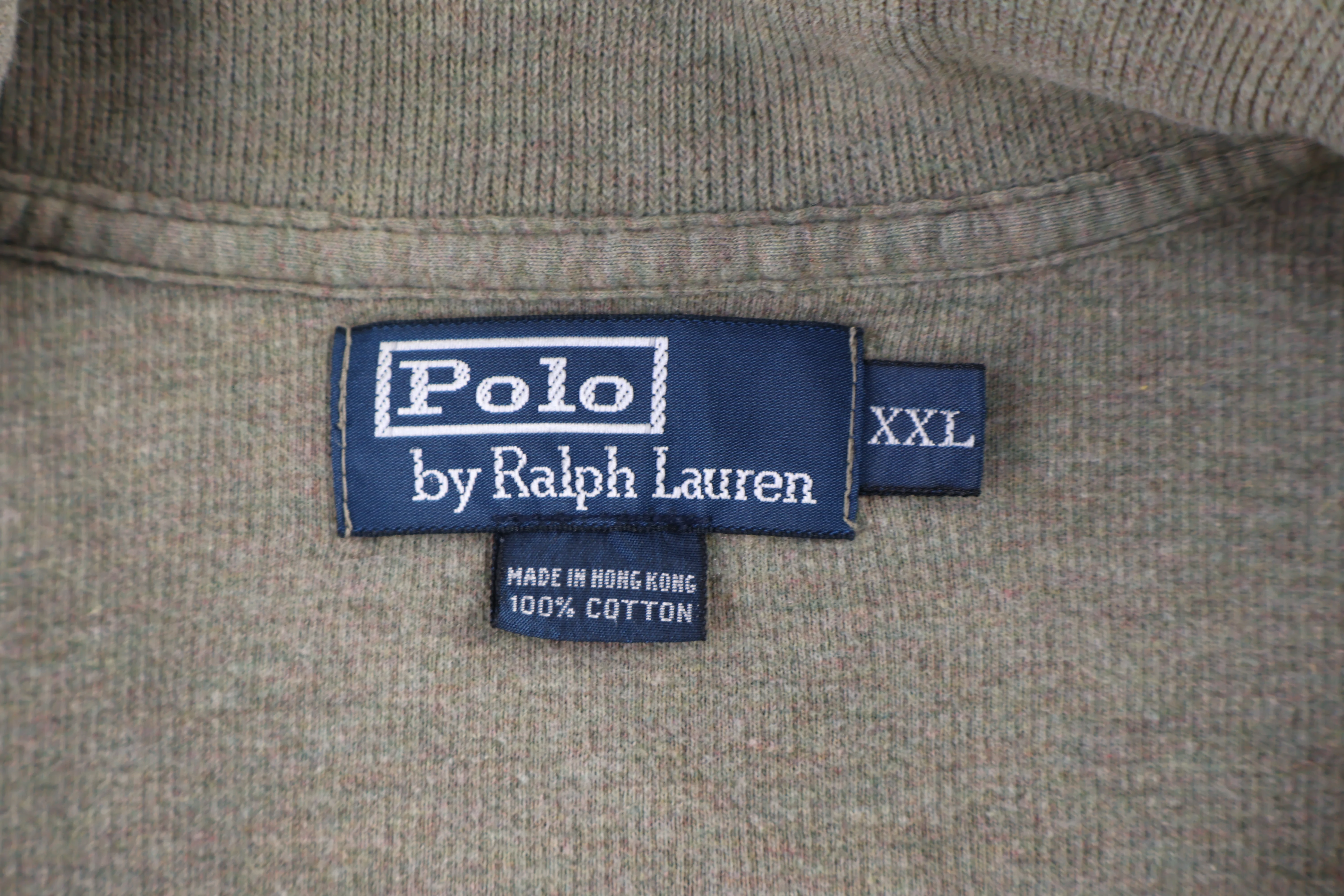 Polo by Ralph Lauren Embroidered Logo Green Quarter Zip Sweater - Image 3