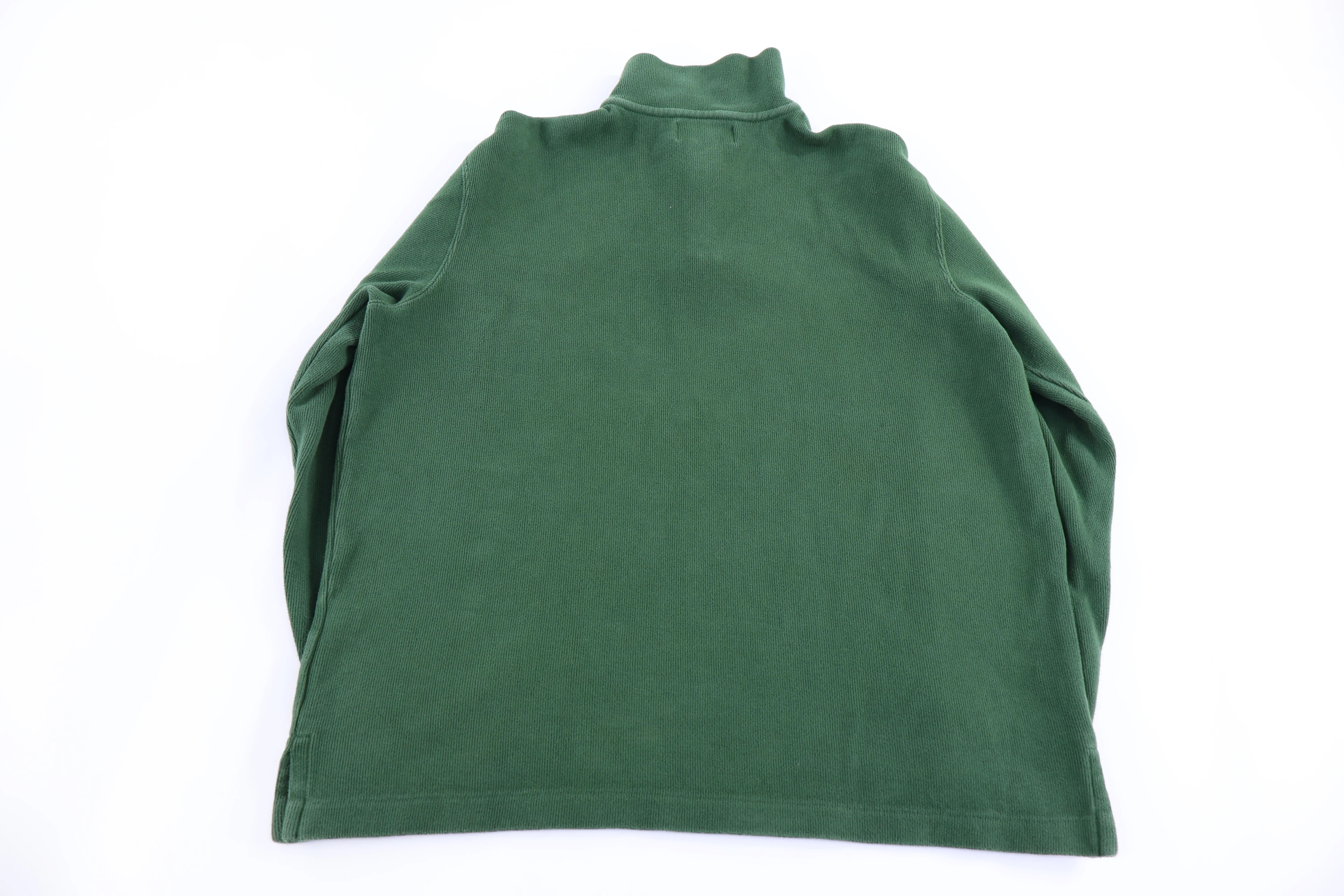 Polo by Ralph Lauren Embroidered Logo Green Quarter Zip Sweater - Image 2