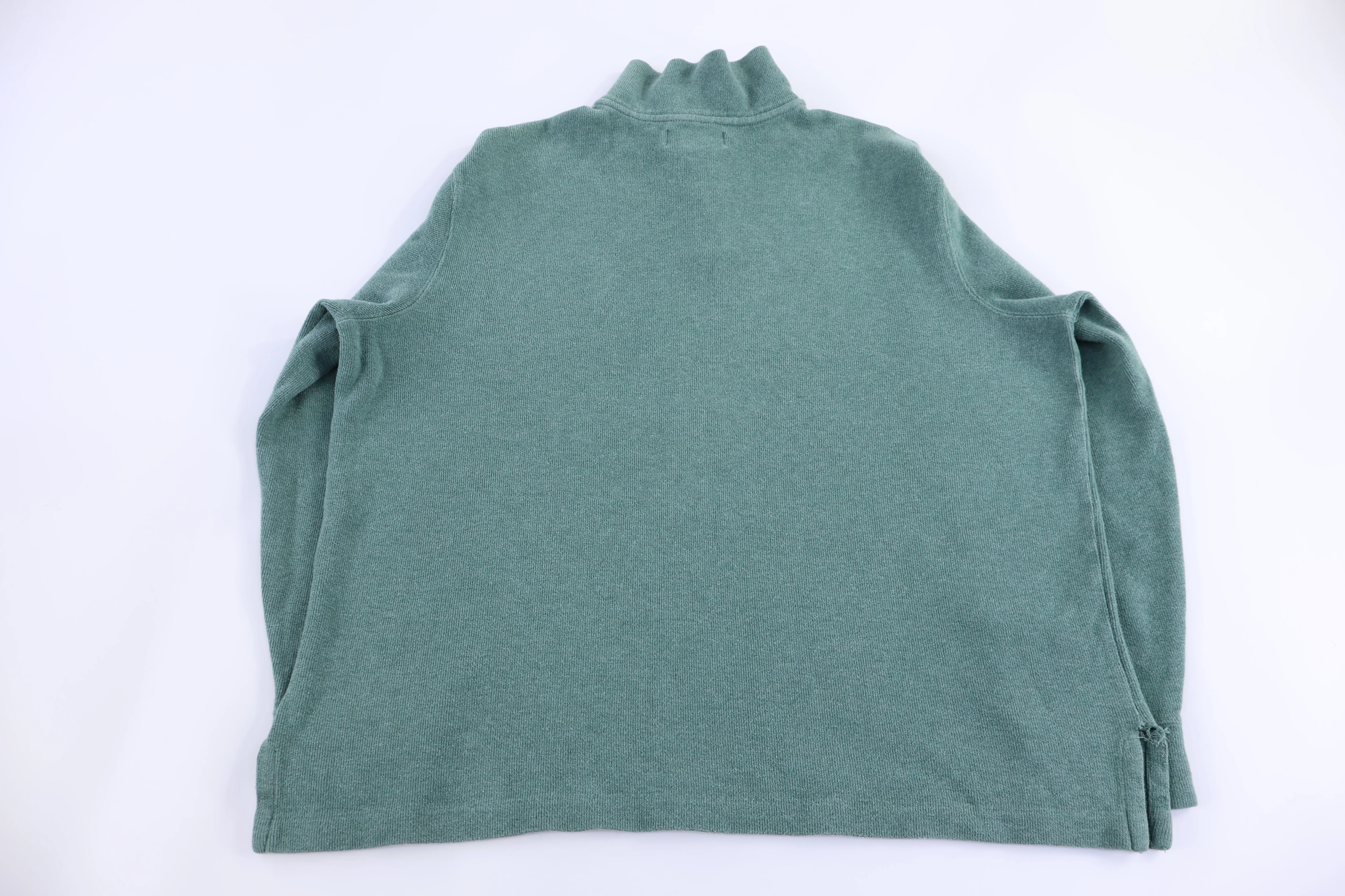 Polo by Ralph Lauren Embroidered Logo Green Quarter Zip Sweater - Image 2