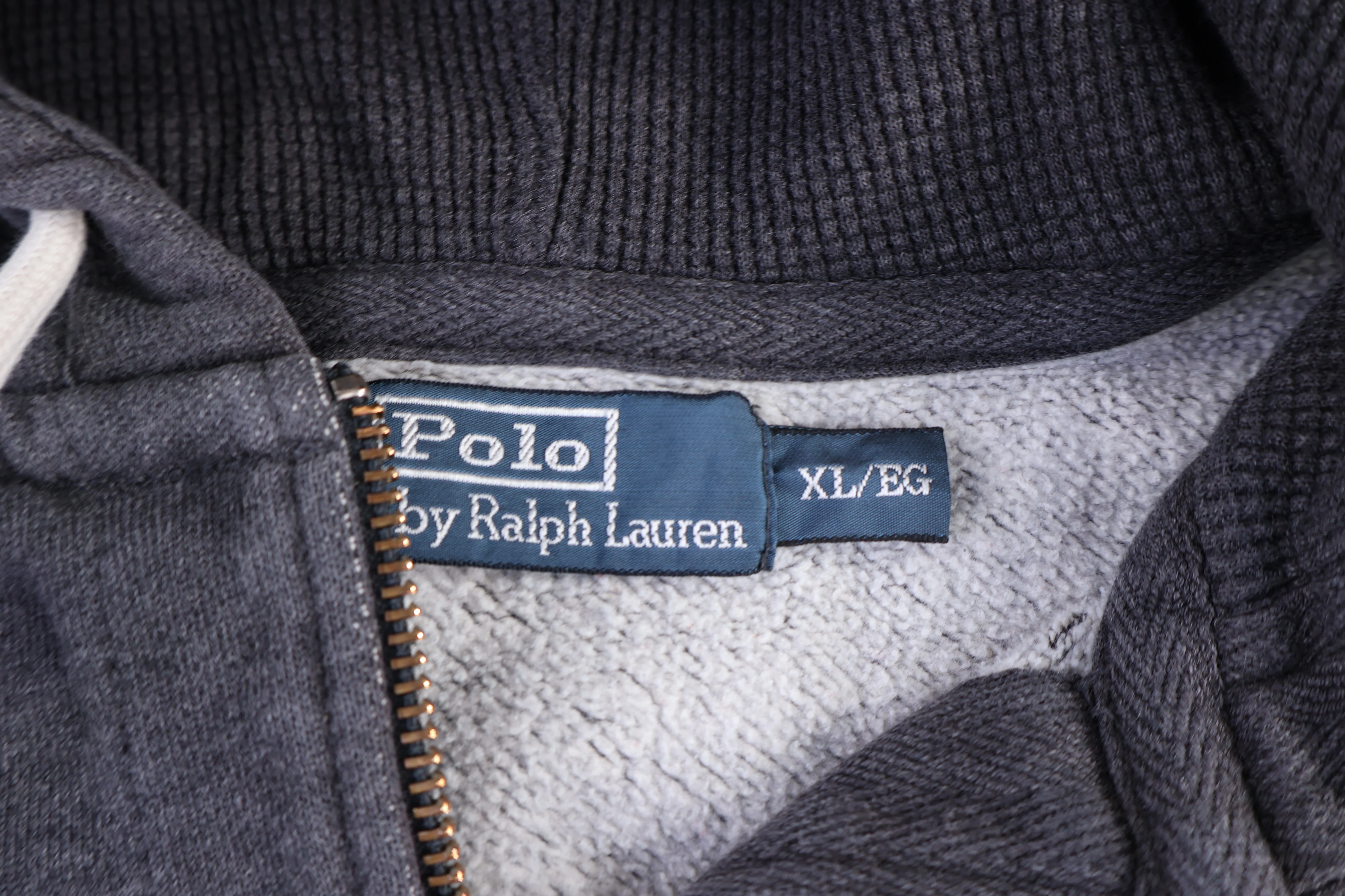Polo by Ralph Lauren Embroidered Logo Grey Full Zip Hoodie - Image 4