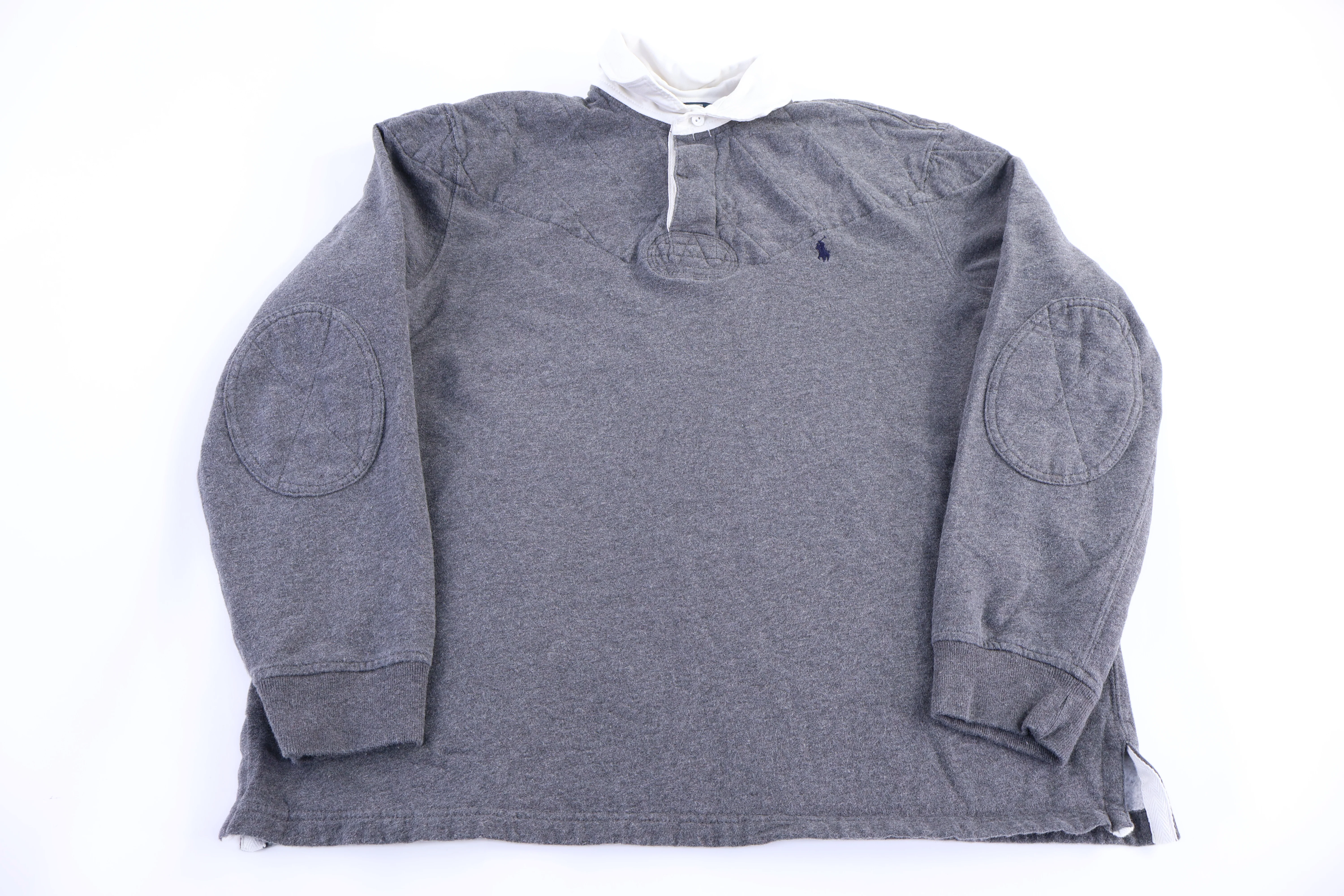 Polo by Ralph Lauren Embroidered Logo Grey LS Button Up