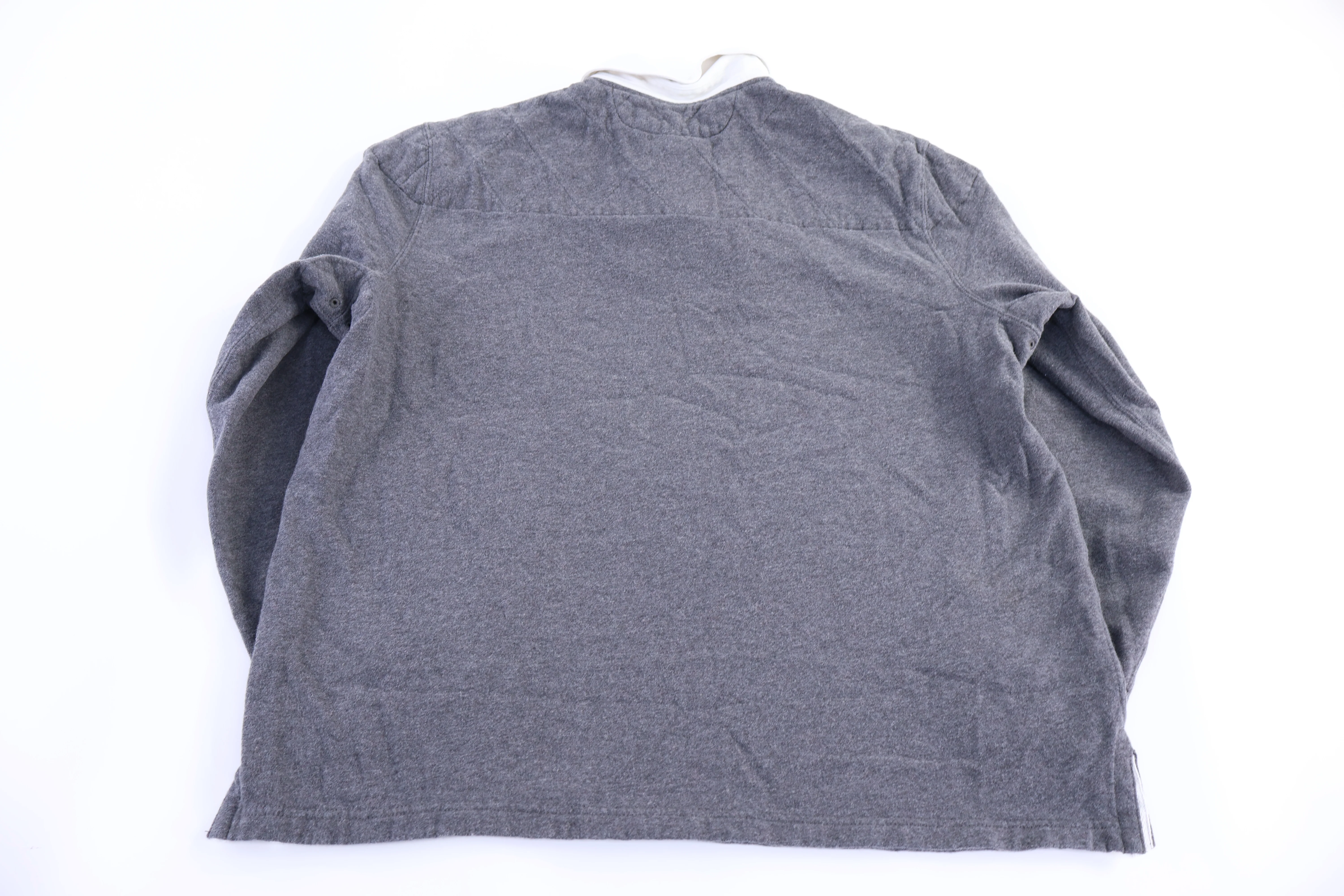 Polo by Ralph Lauren Embroidered Logo Grey LS Button Up - Image 2