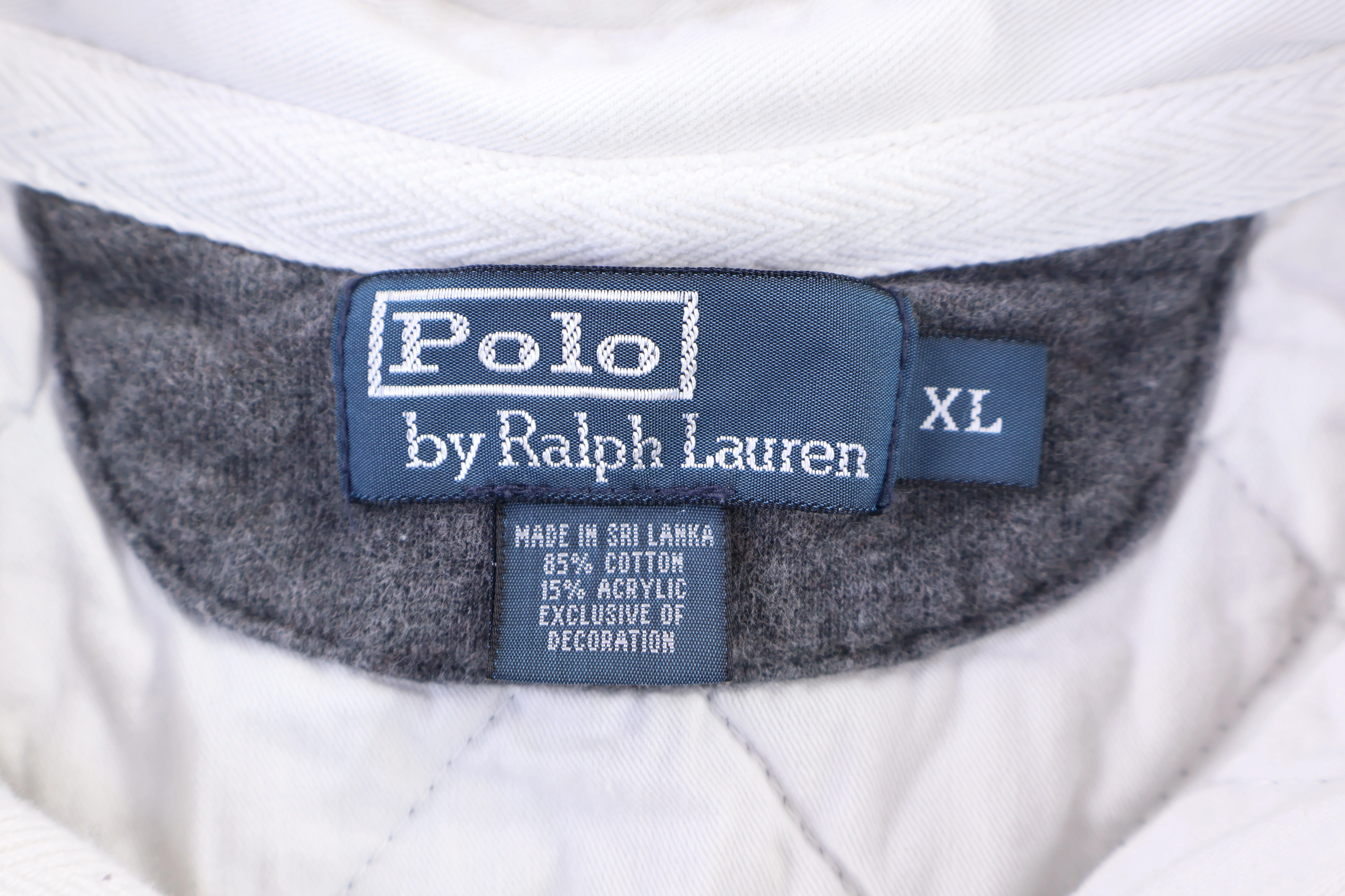Polo by Ralph Lauren Embroidered Logo Grey LS Button Up - Image 3