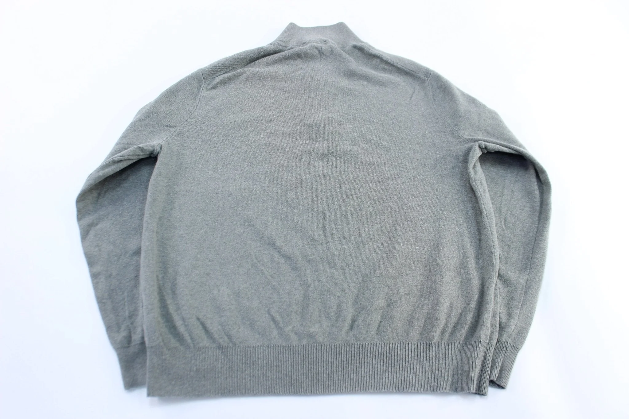 Polo by Ralph Lauren Embroidered Logo Grey Pullover Sweater - Image 2