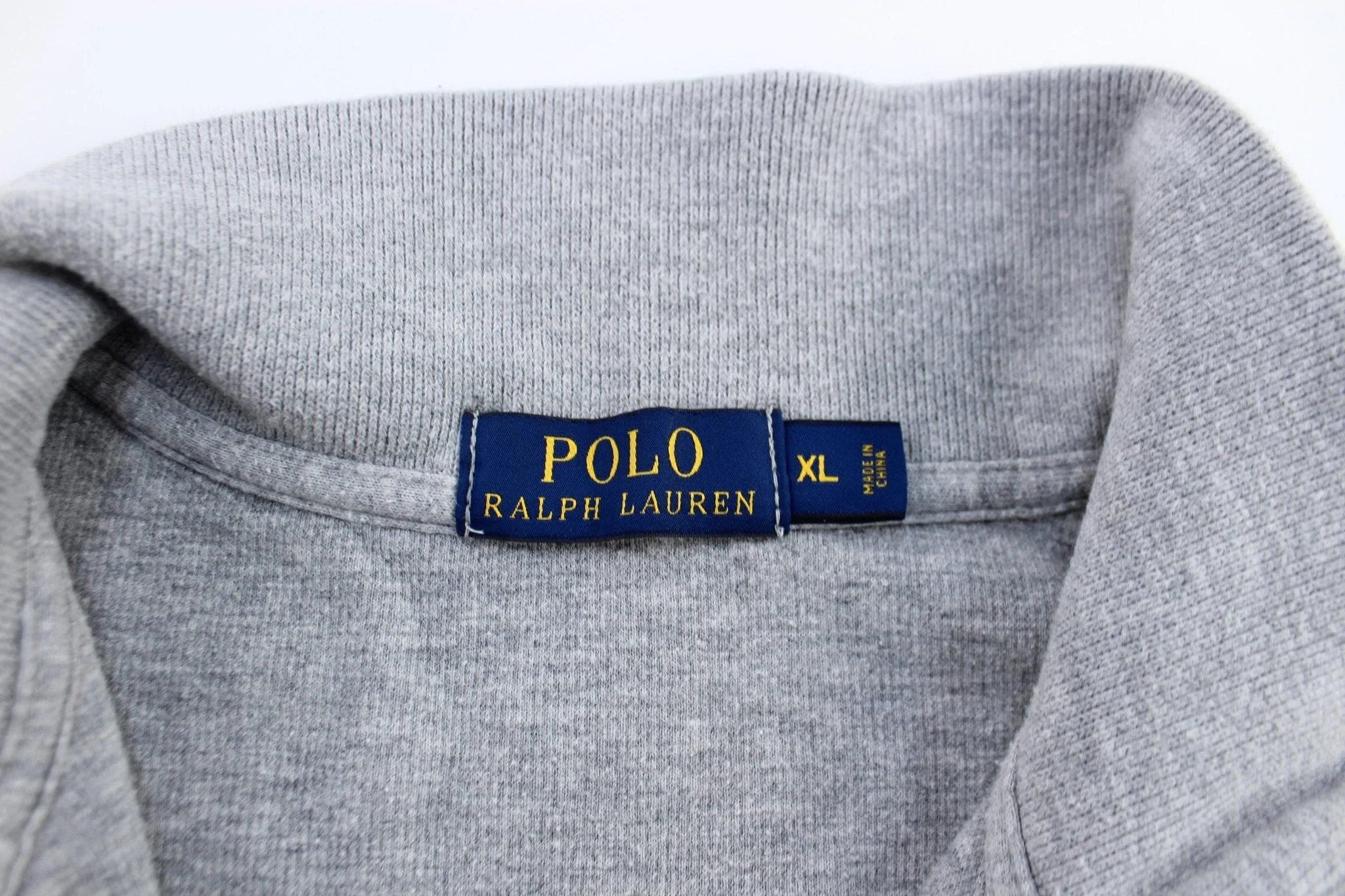 Polo by Ralph Lauren Embroidered Logo Grey Pullover Sweater - Image 4