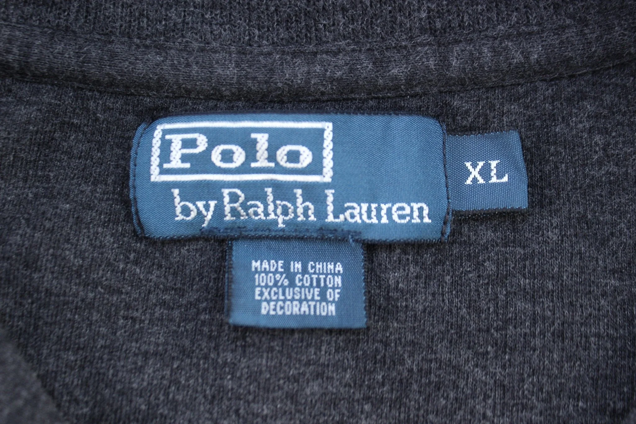 Polo by Ralph Lauren Embroidered Logo Grey Quarter Zip Sweater - Image 3