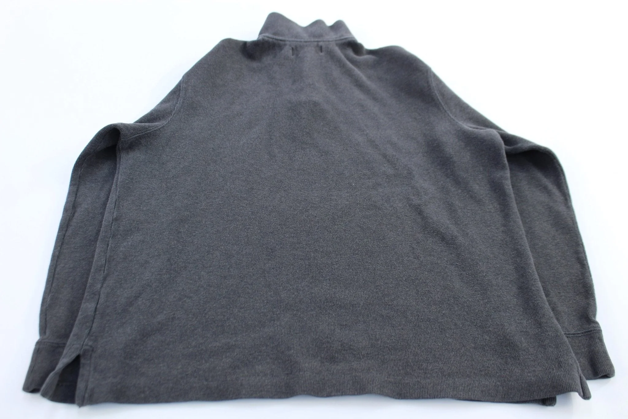 Polo by Ralph Lauren Embroidered Logo Grey Quarter Zip Sweater - Image 2