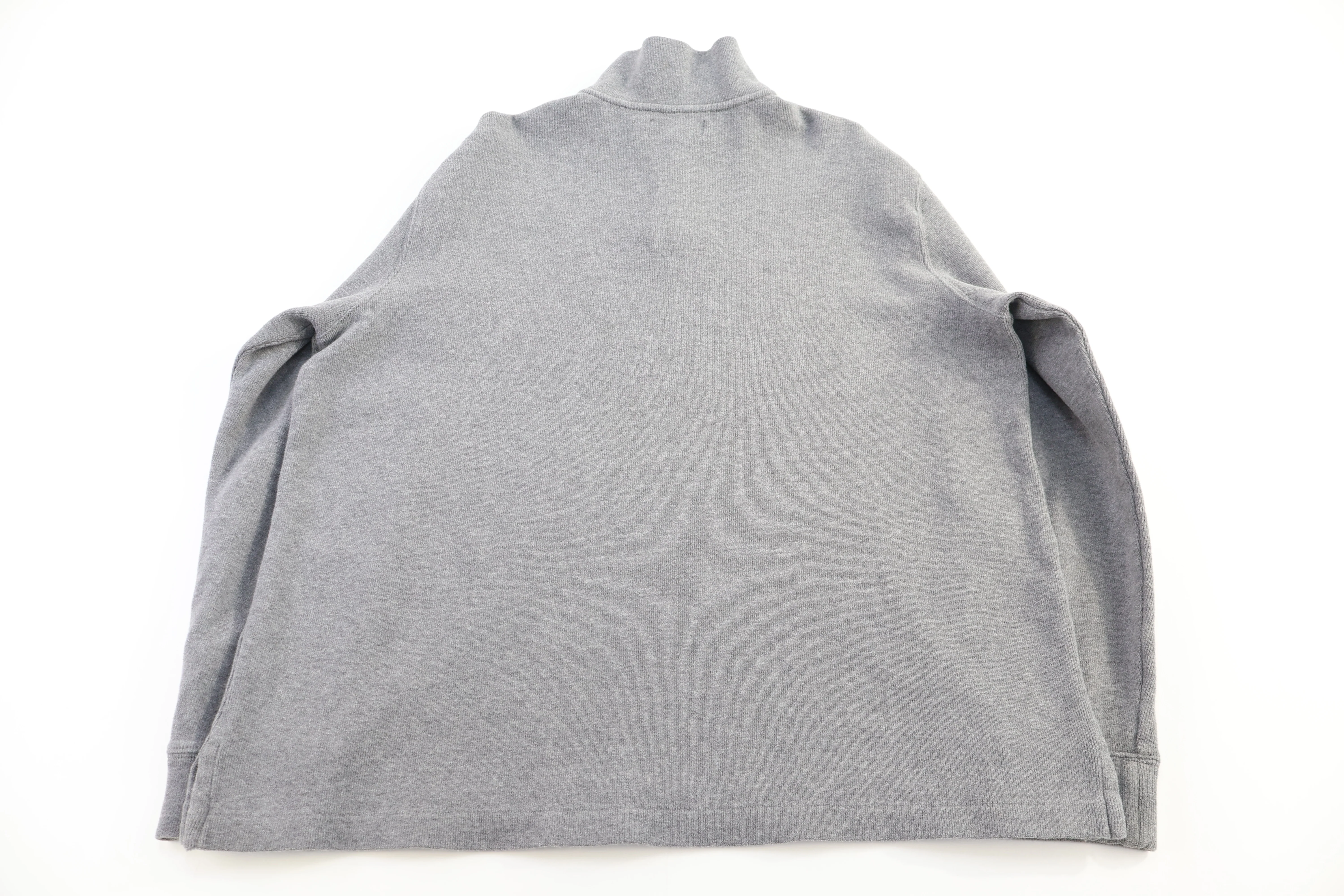 Polo by Ralph Lauren Embroidered Logo Grey Quarter Zip Sweater - Image 2
