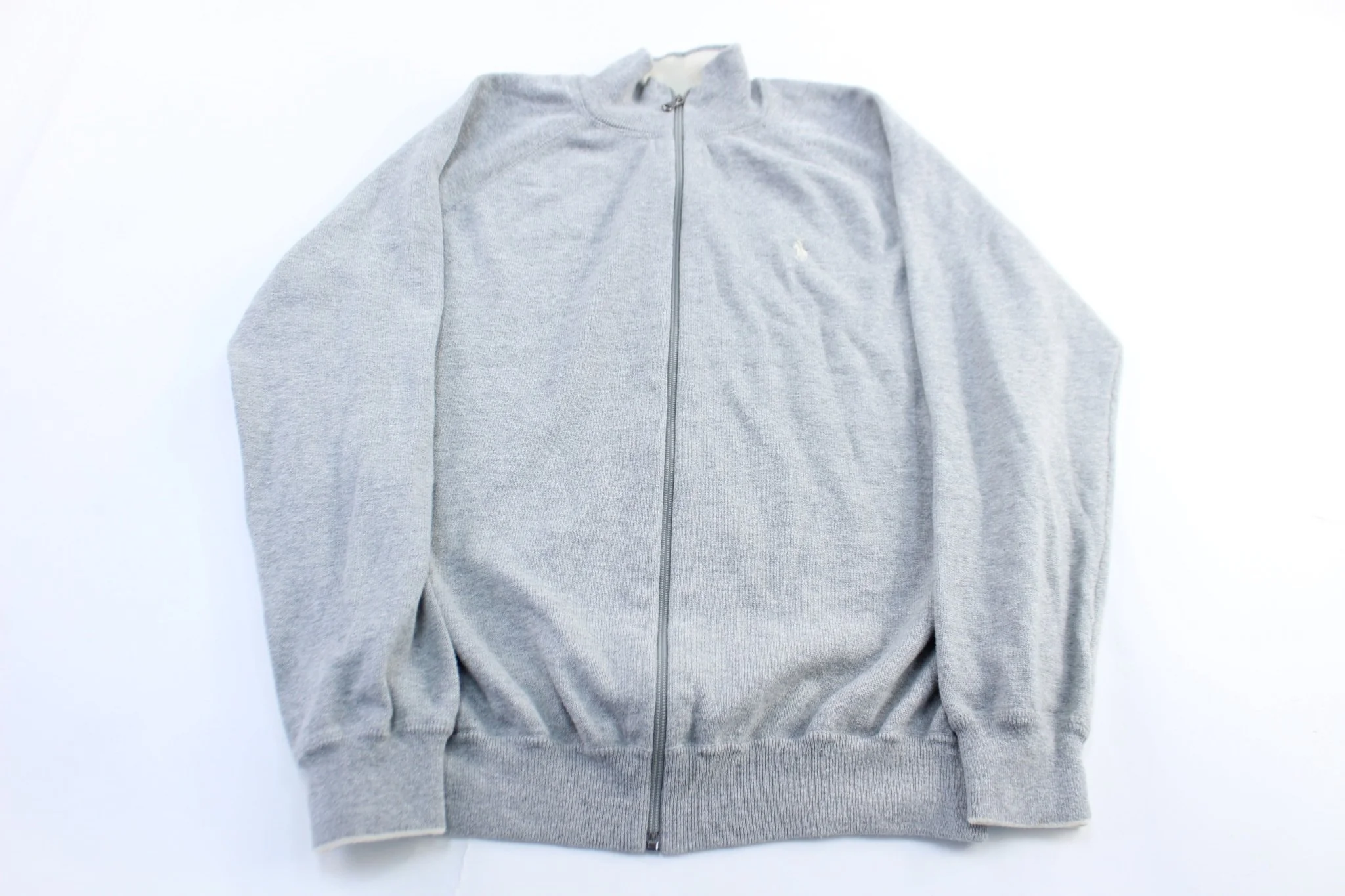 Polo by Ralph Lauren Embroidered Logo Grey Zip Up Jacket