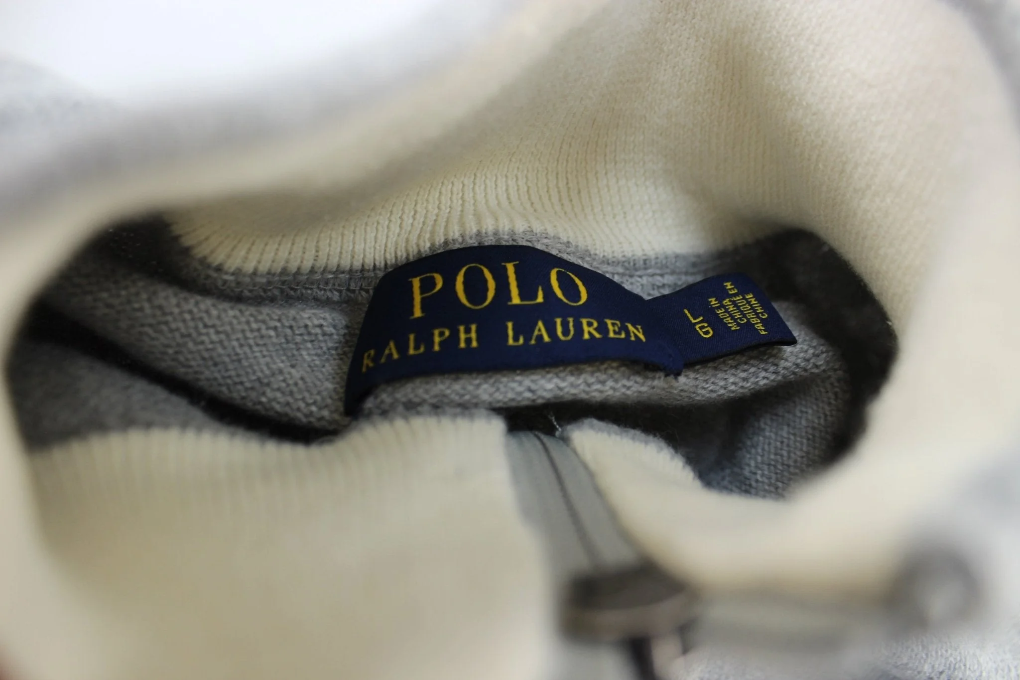 Polo by Ralph Lauren Embroidered Logo Grey Zip Up Jacket - Image 3