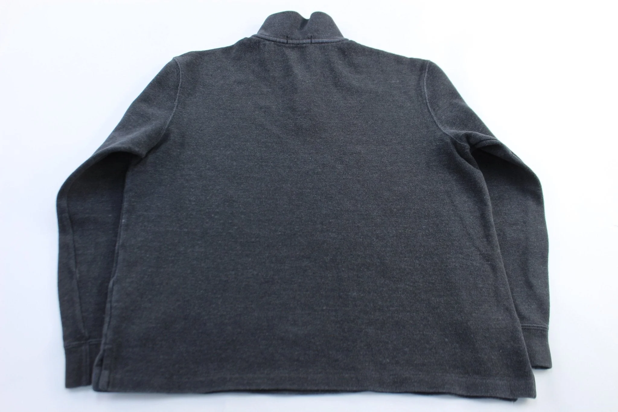 Polo by Ralph Lauren Embroidered Logo Grey Zip Up Sweater - Image 2