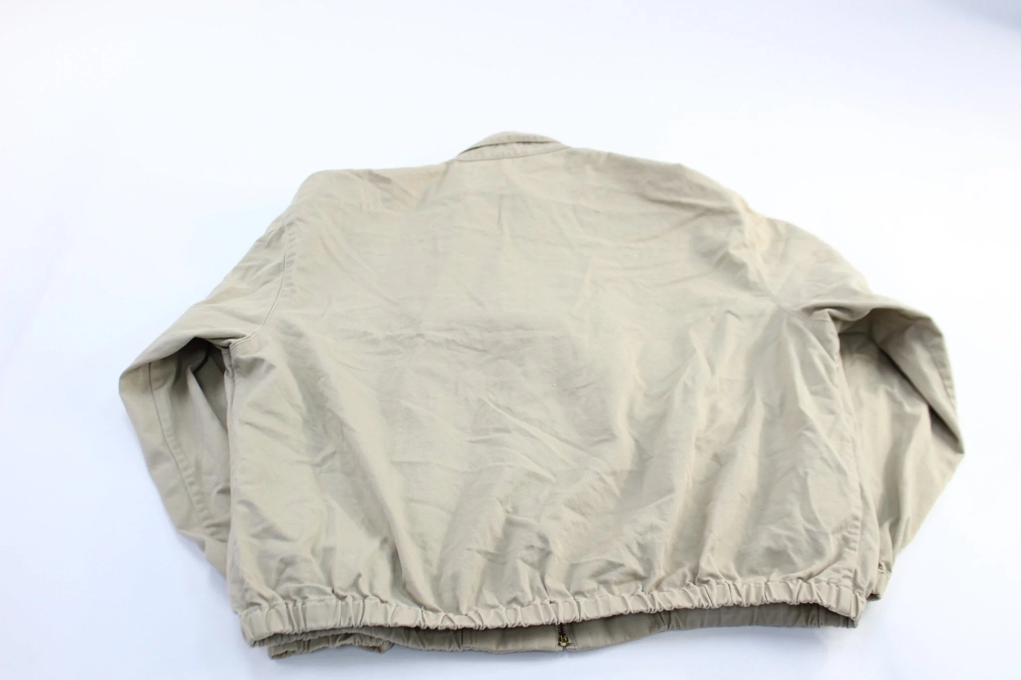 Polo by Ralph Lauren Embroidered Logo Light Beige Zip Up Jacket - Image 2