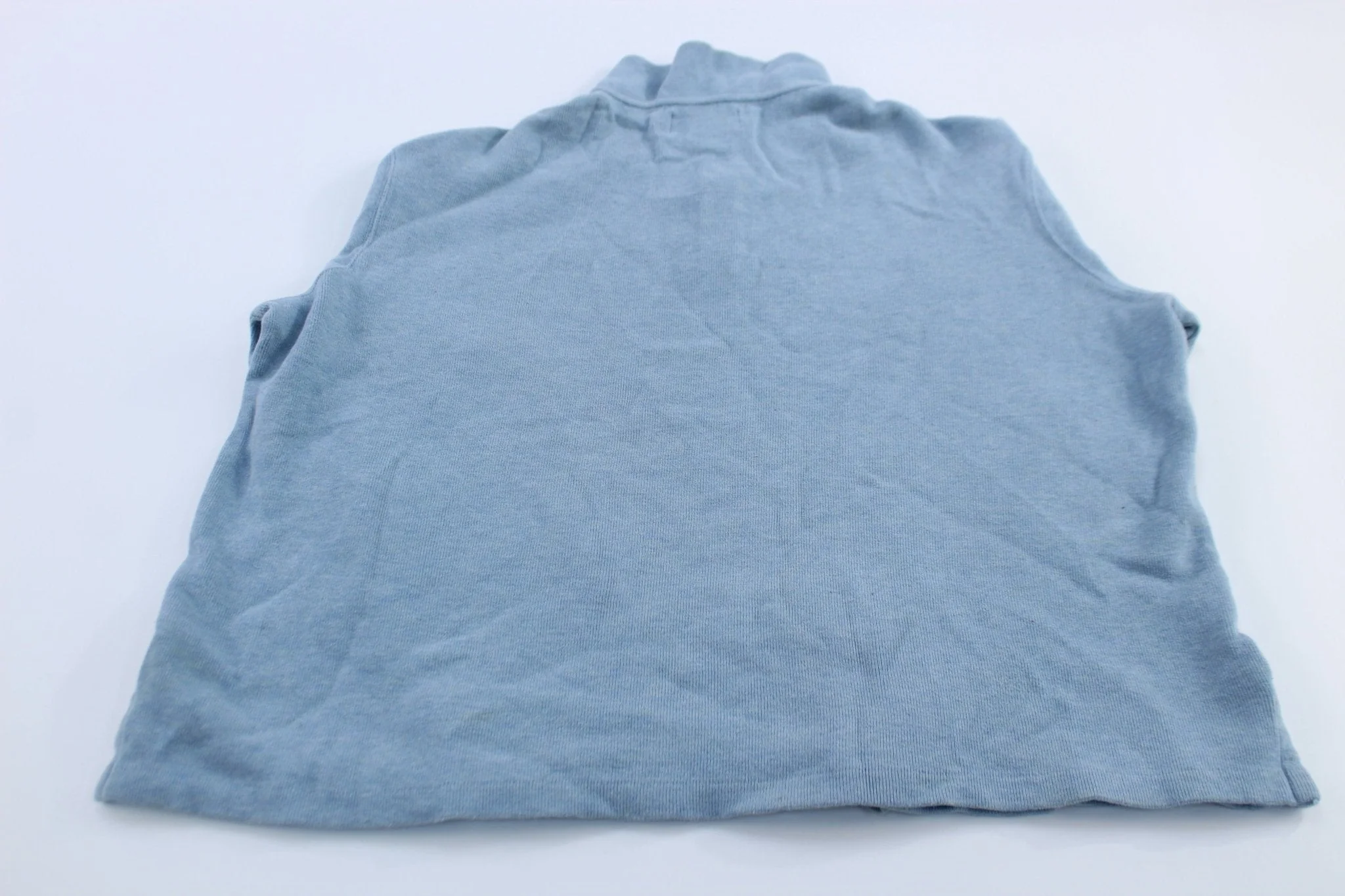 Polo by Ralph Lauren Embroidered Logo Light Blue Quarter Zip Sweater - Image 2