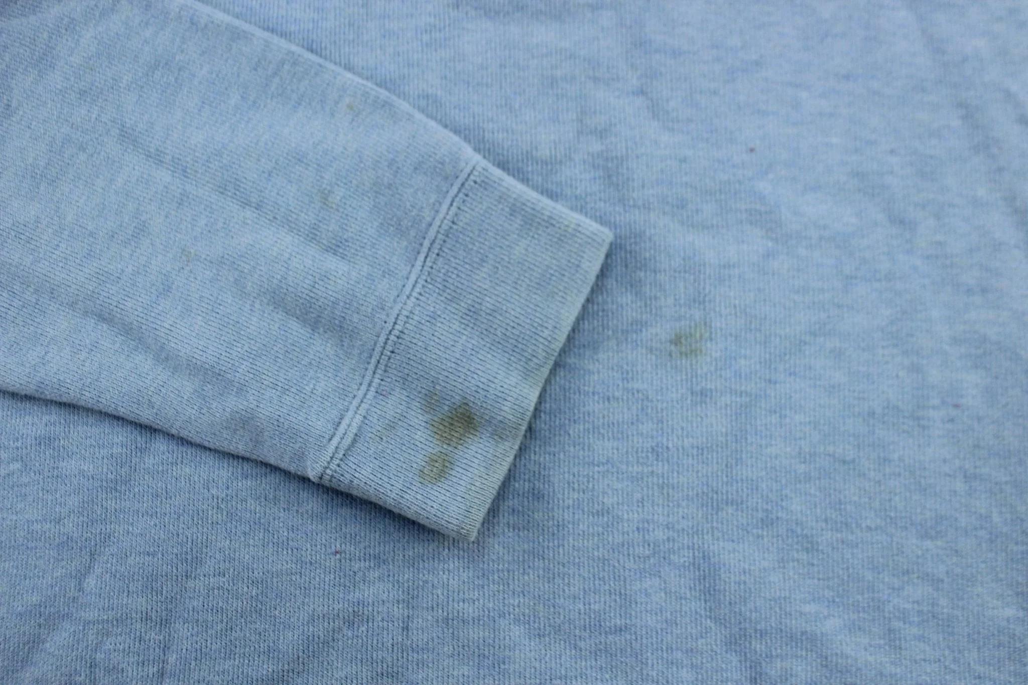 Polo by Ralph Lauren Embroidered Logo Light Blue Quarter Zip Sweater - Image 3