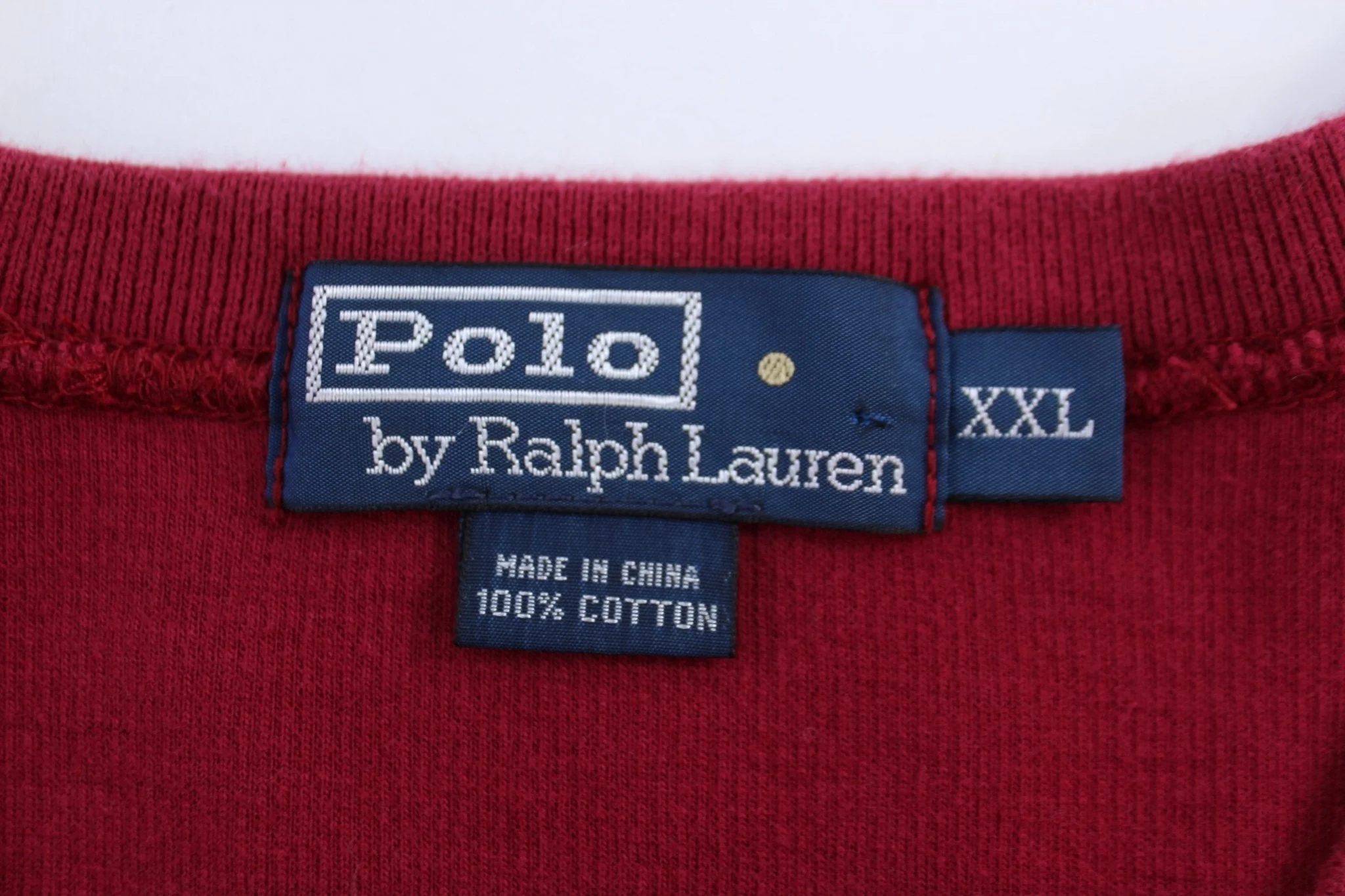 Polo by Ralph Lauren Embroidered Logo Maroon Sweater - Image 3