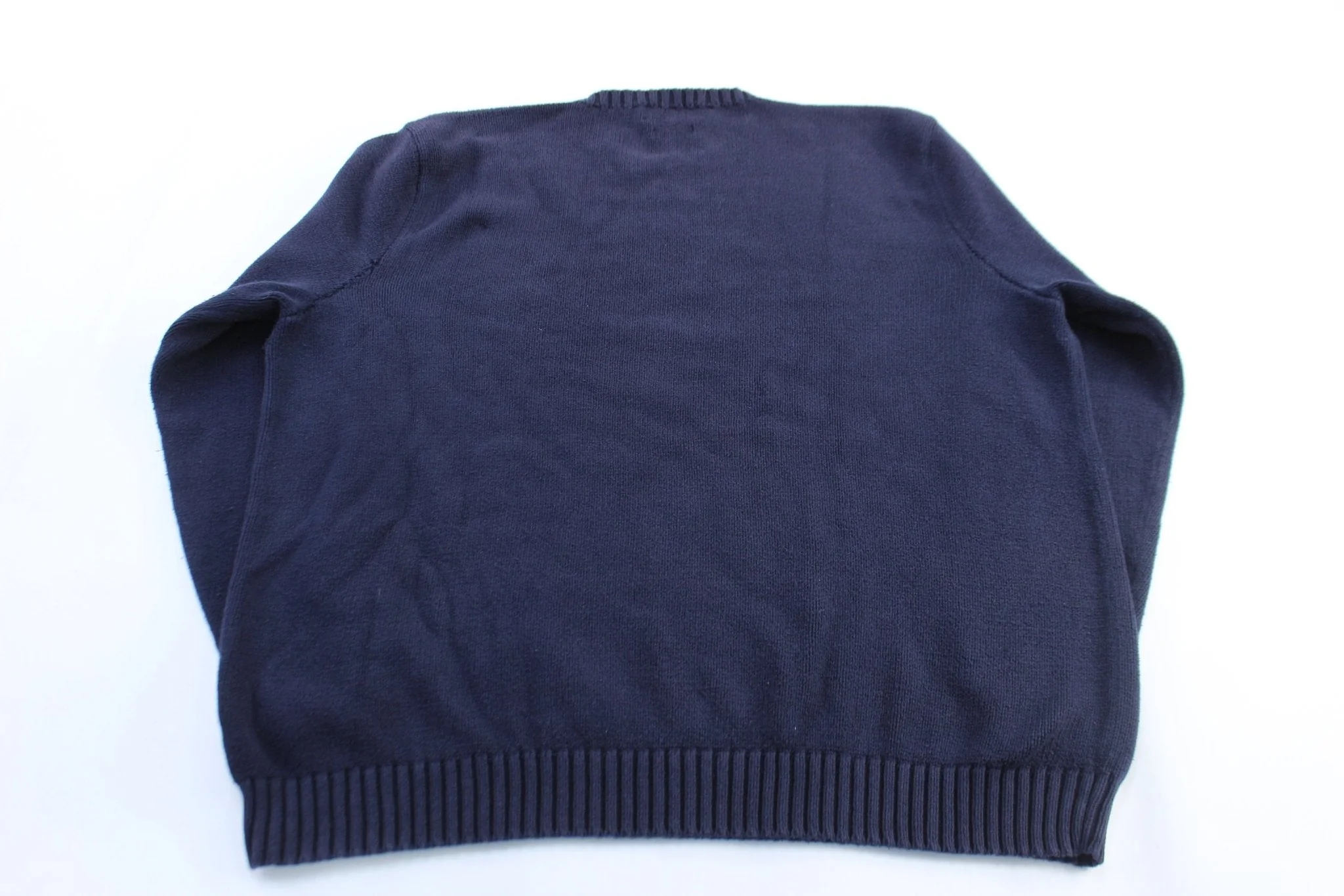 Polo by Ralph Lauren Embroidered Logo Navy Blue Sweater - Image 2