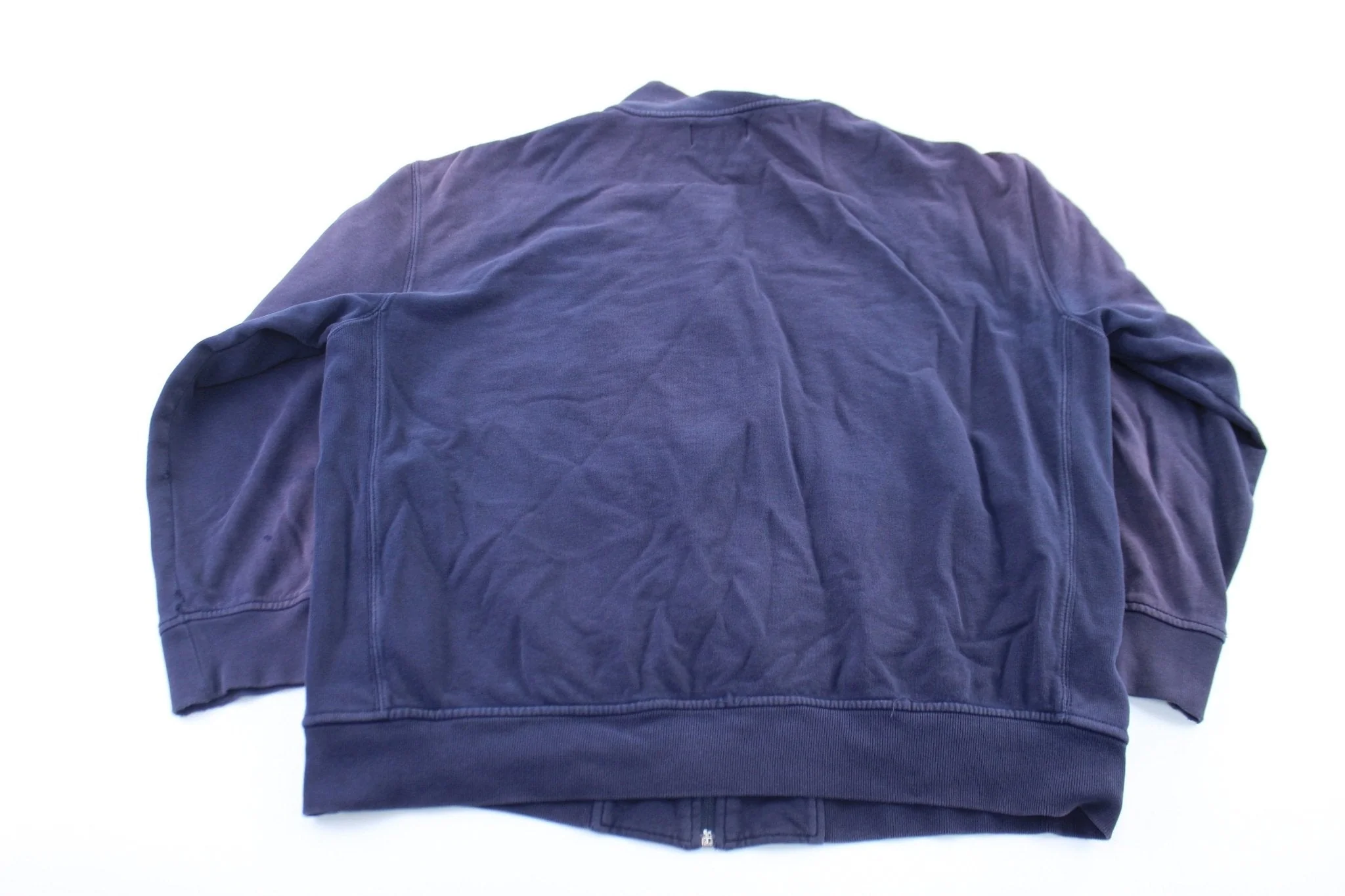 Polo by Ralph Lauren Embroidered Logo Navy Blue & White Zip Up Jacket - Image 2