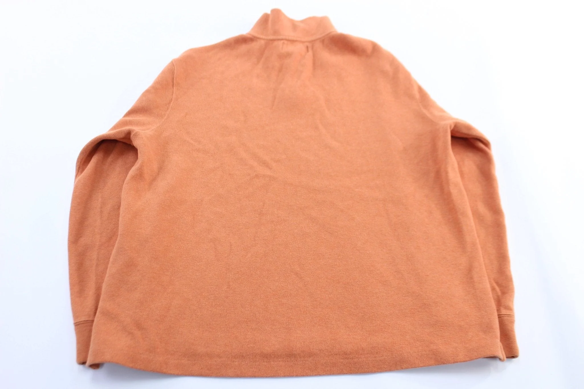 Polo by Ralph Lauren Embroidered Logo Orange Pullover Sweater - Image 2