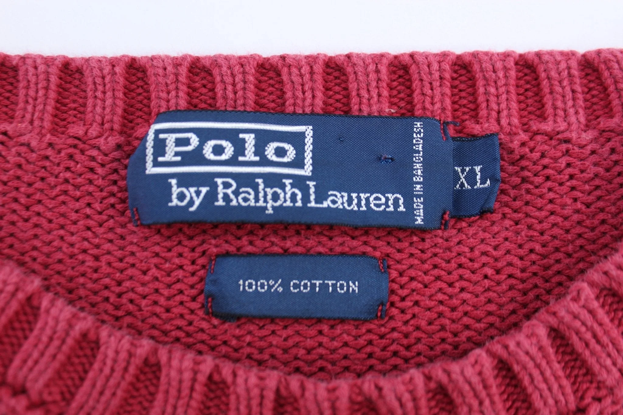 Polo by Ralph Lauren Embroidered Logo Pink Knit Sweater - Image 4