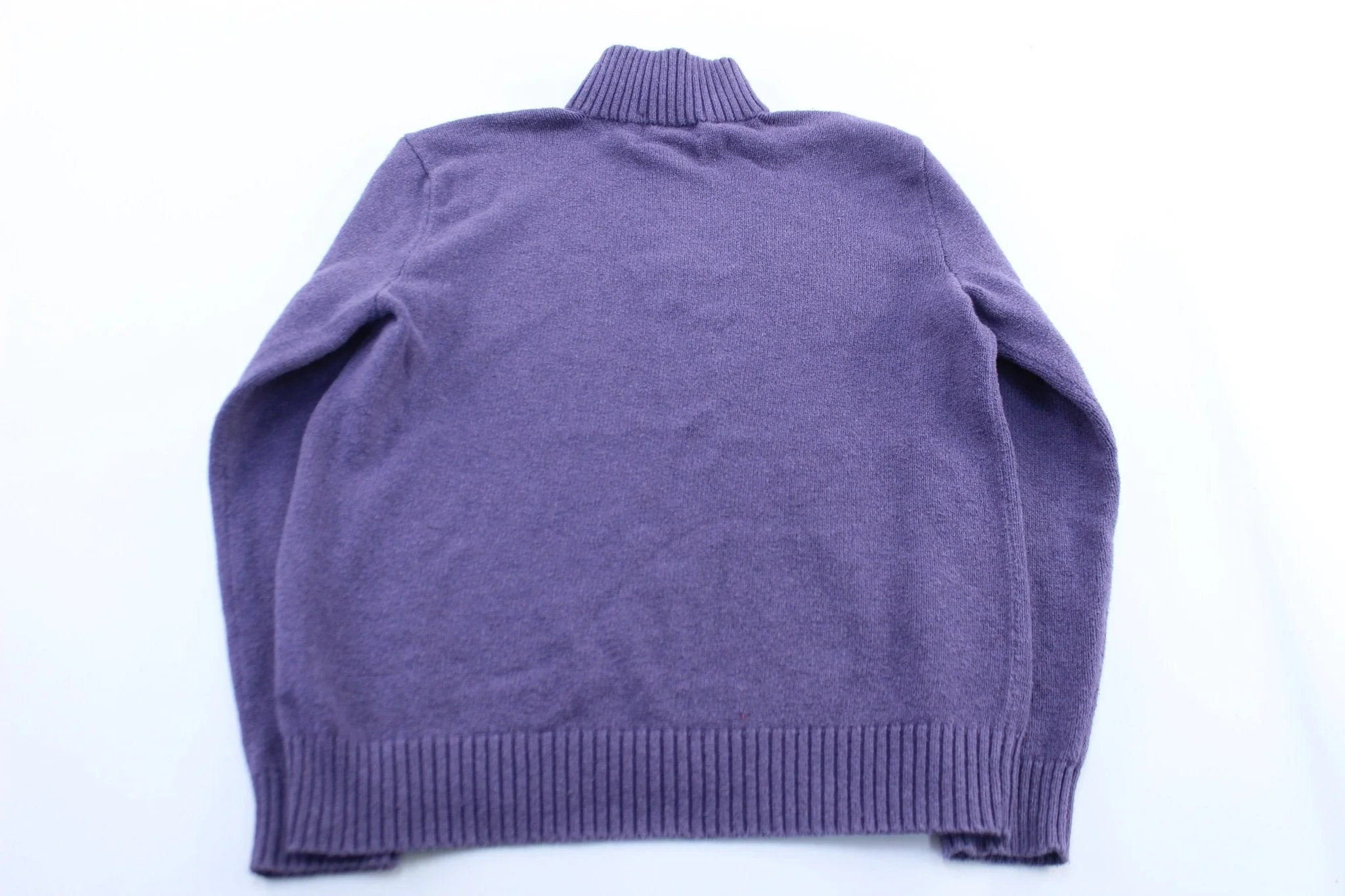 Polo by Ralph Lauren Embroidered Logo Purple Pullover Sweater - Image 2