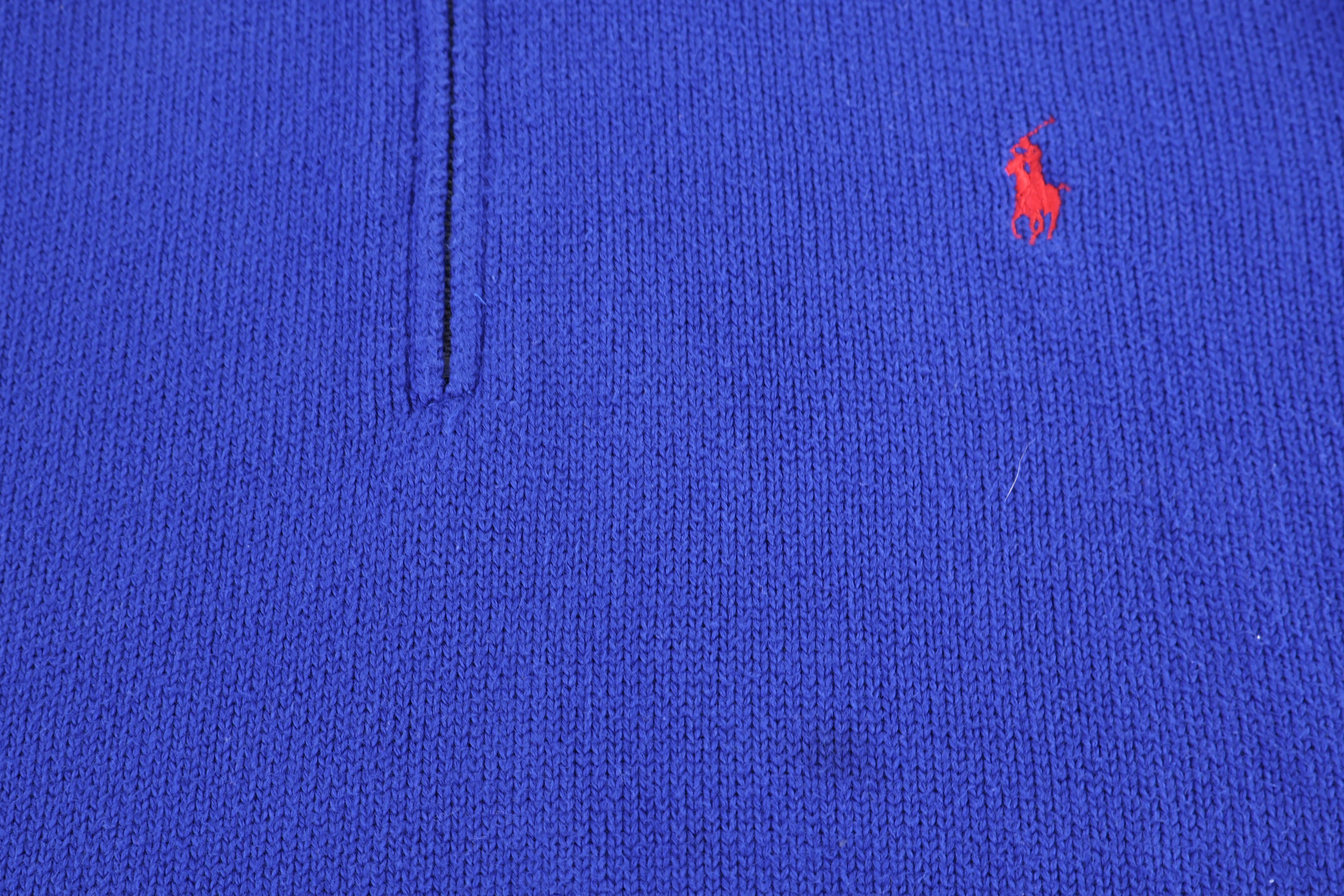 Polo by Ralph Lauren Embroidered Logo Quarter Zip Sweater - Image 3