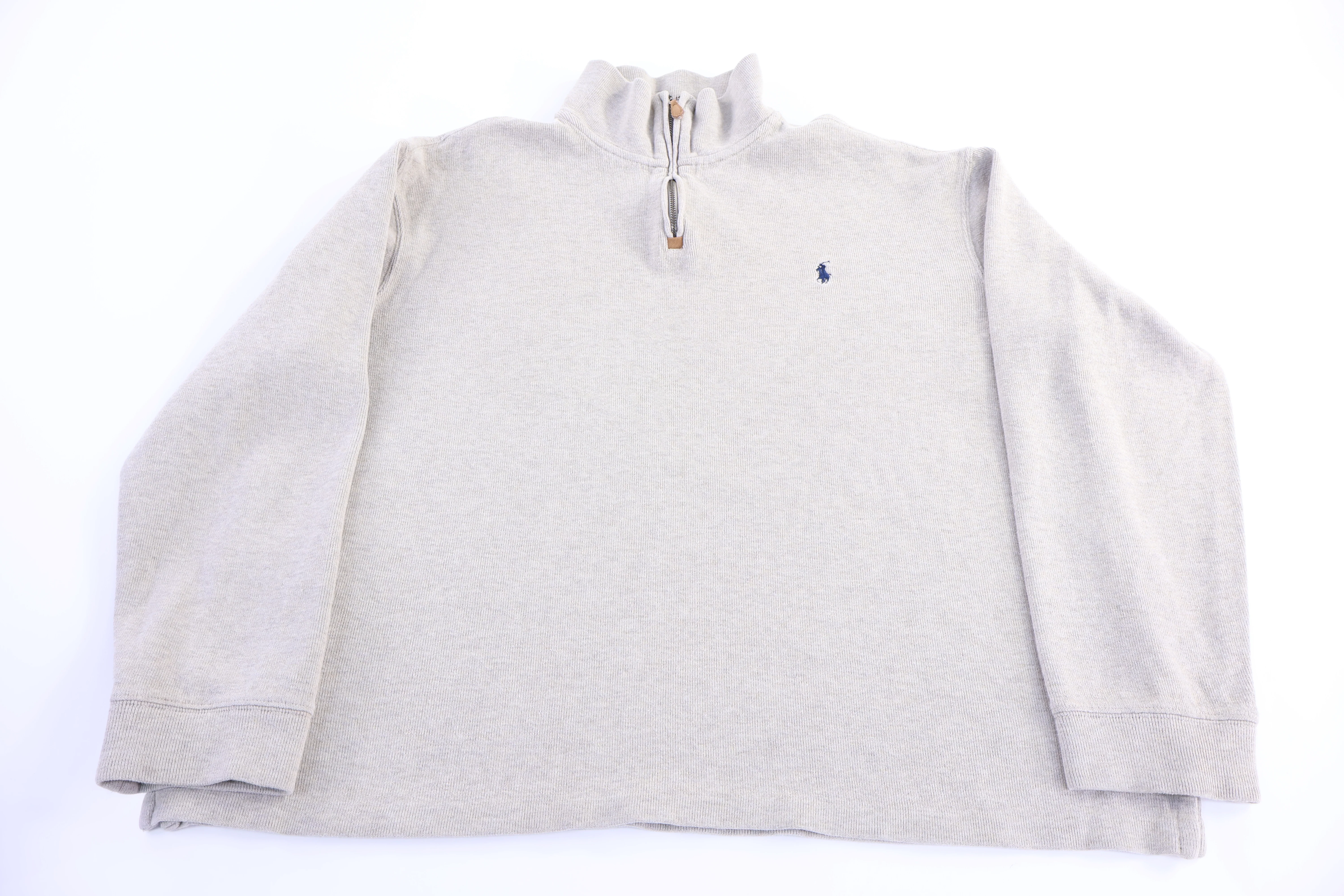 Polo by Ralph Lauren Embroidered Logo Quarter Zip Sweater