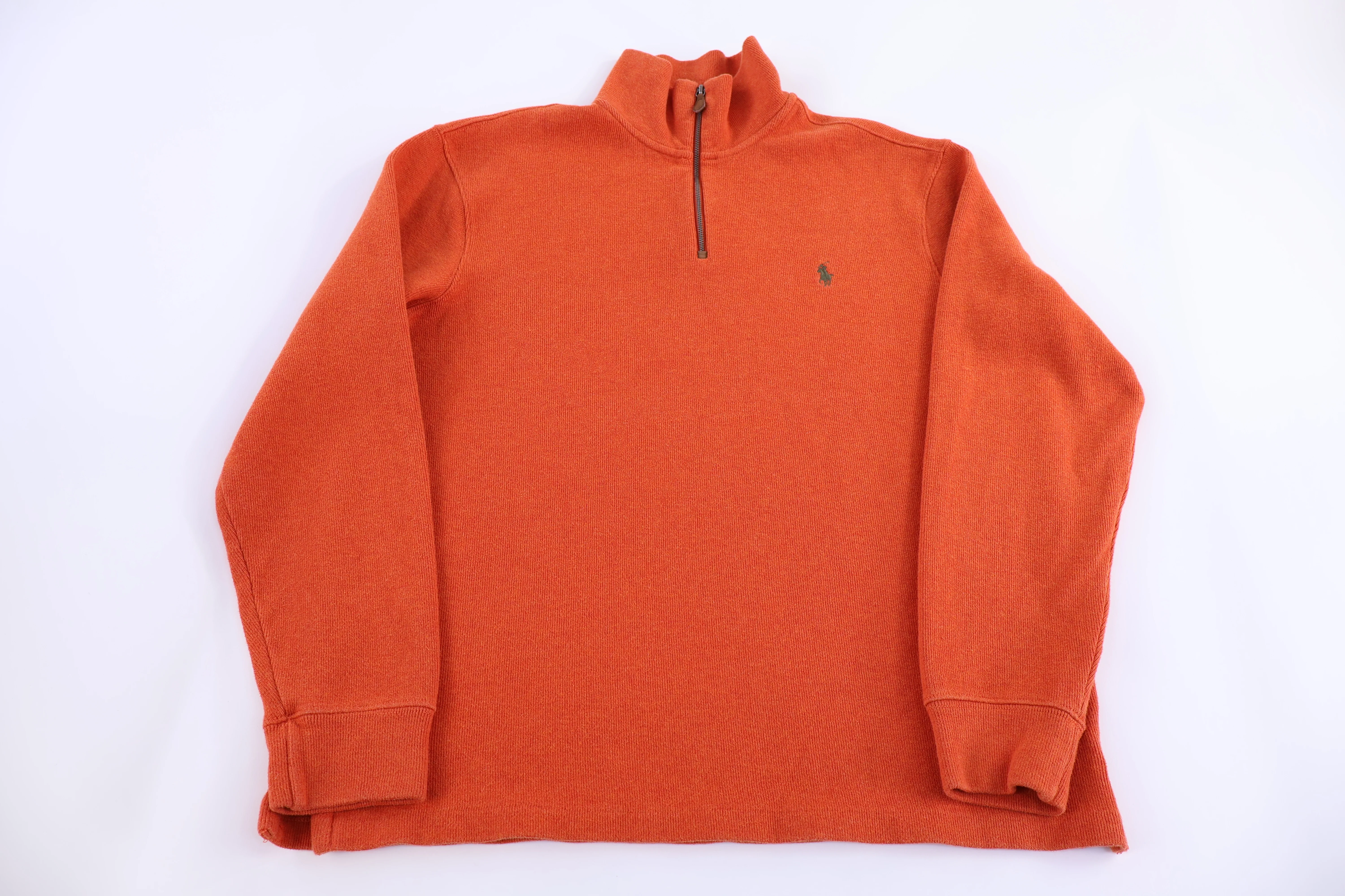 Polo by Ralph Lauren Embroidered Logo Quarter Zip Sweater