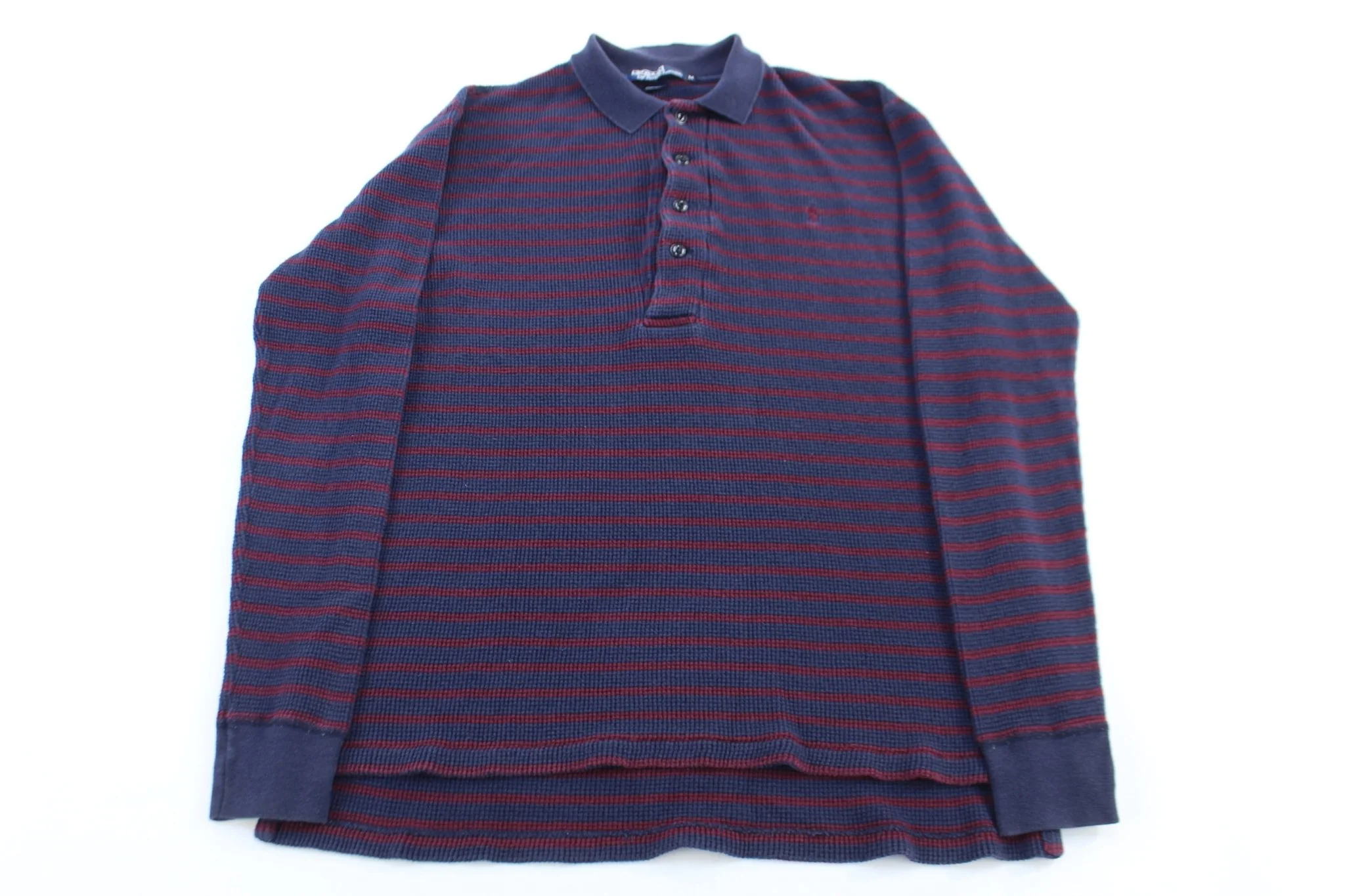 Polo by Ralph Lauren Embroidered Logo Red & Blue LS Button Up