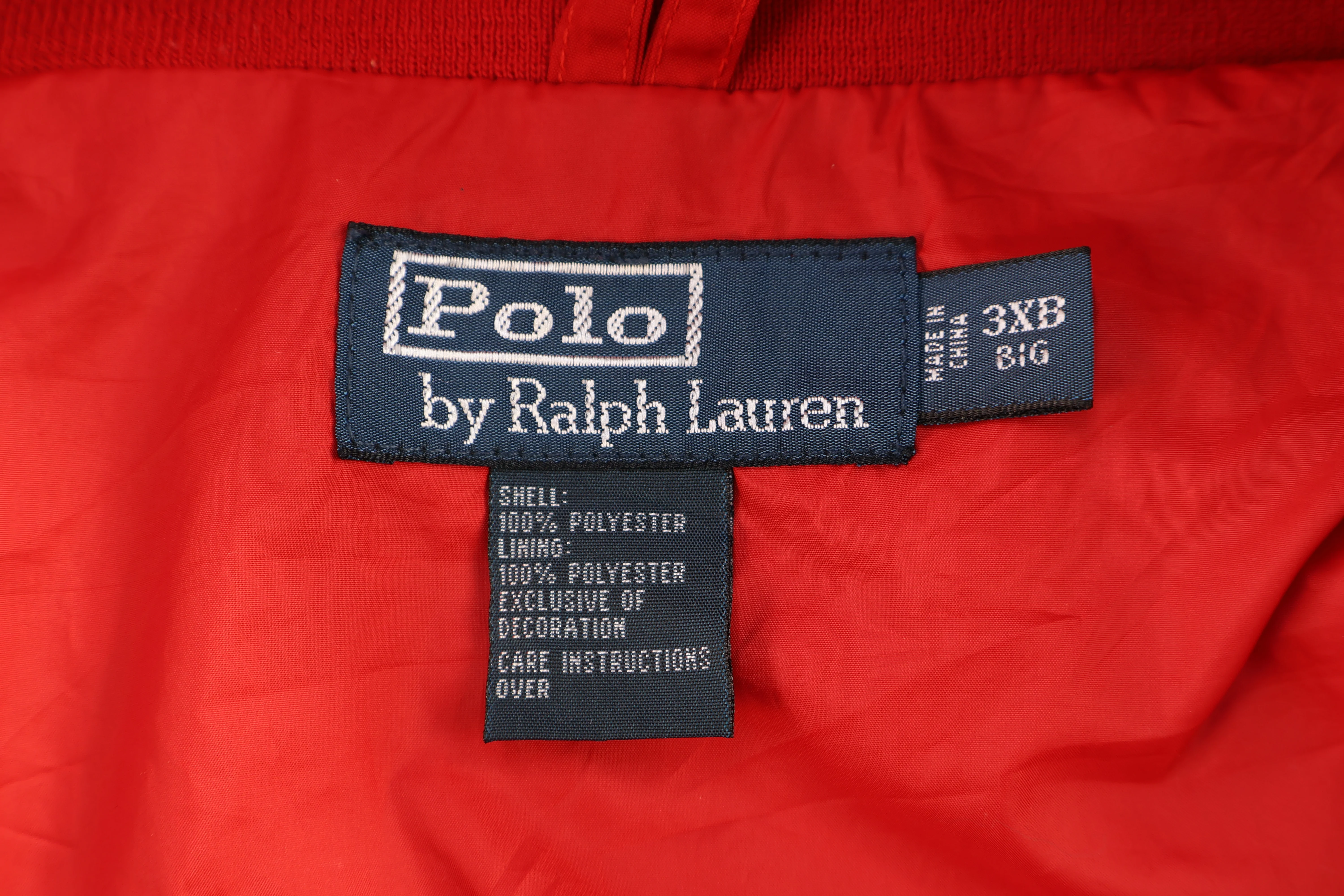 Polo by Ralph Lauren Embroidered Logo Red Full Zip Jacket - Image 4