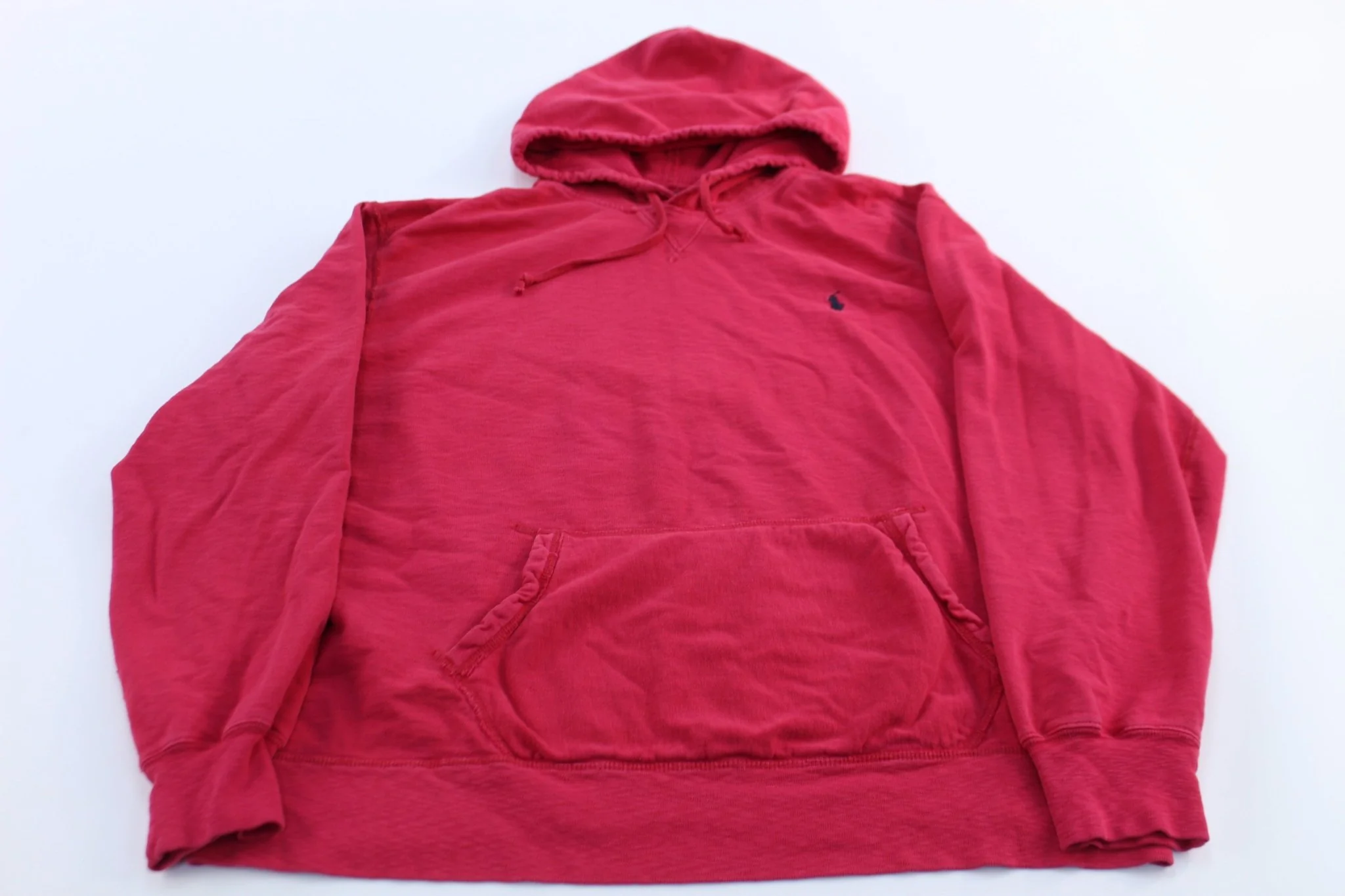 Polo by Ralph Lauren Embroidered Logo Red Pullover Hoodie