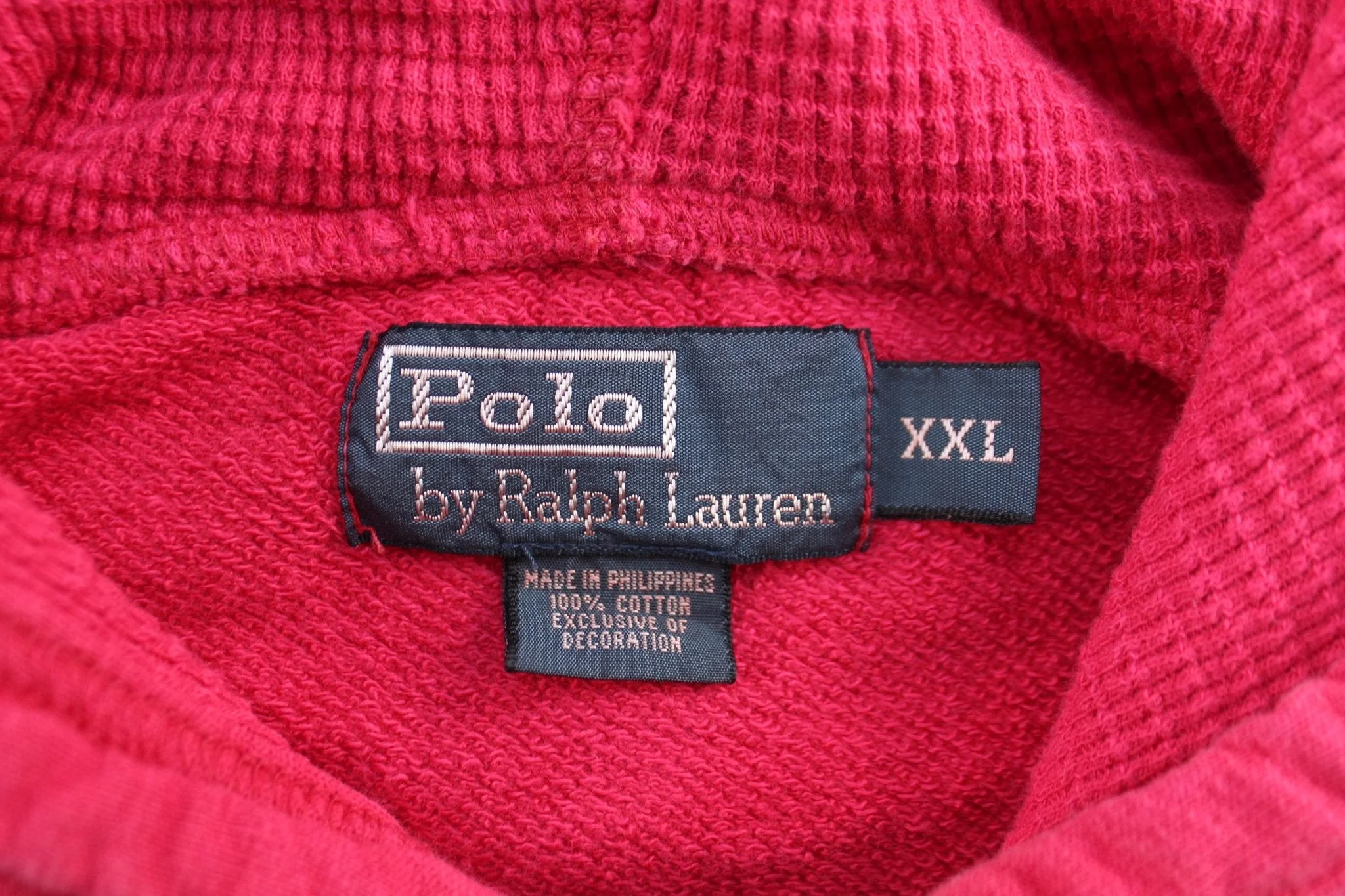 Polo by Ralph Lauren Embroidered Logo Red Pullover Hoodie - Image 3