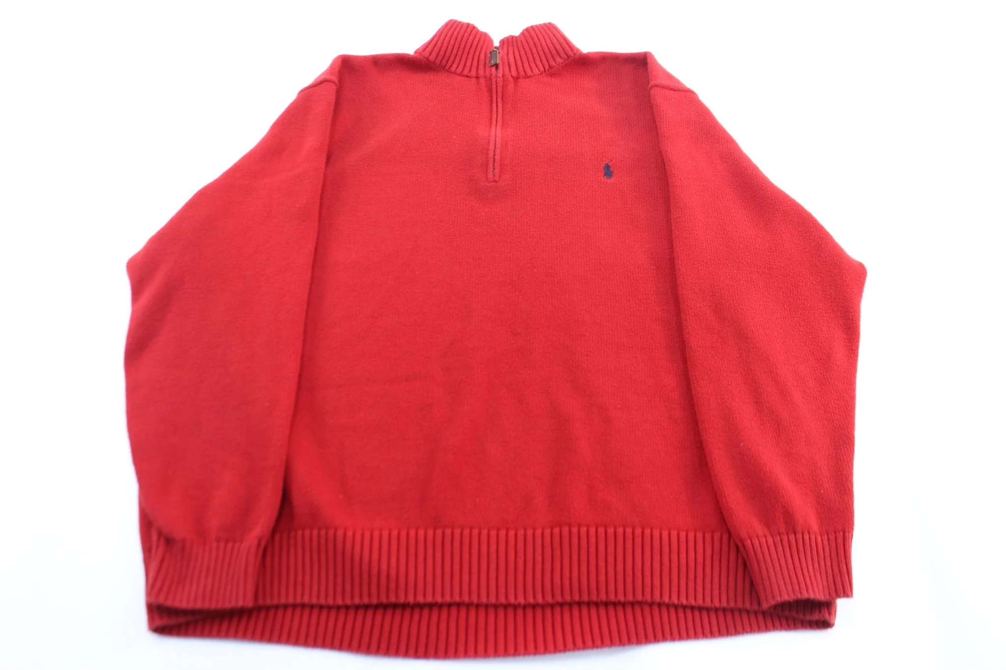 Polo by Ralph Lauren Embroidered Logo Red Pullover Sweater