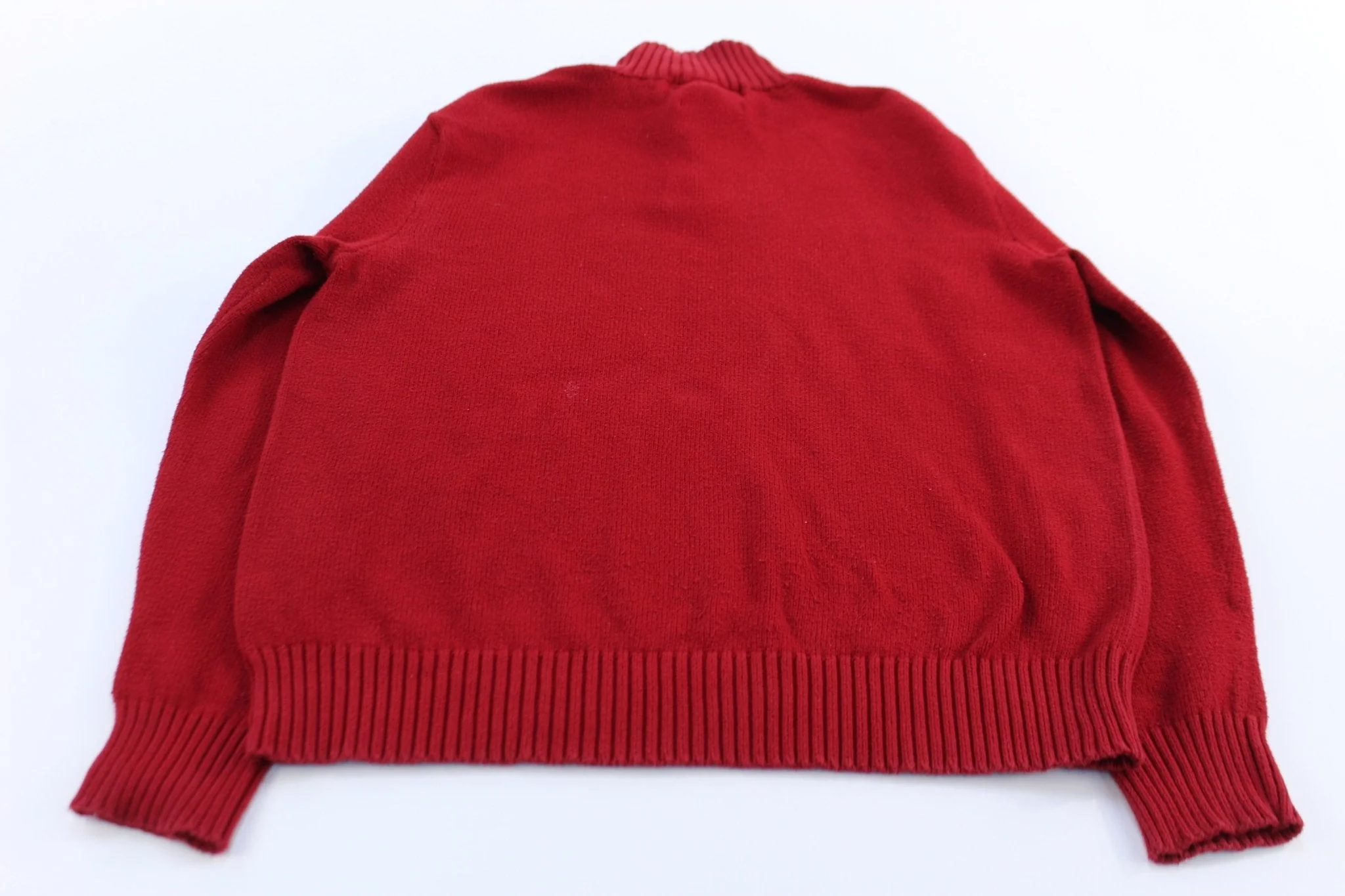 Polo by Ralph Lauren Embroidered Logo Red Pullover Sweater - Image 2