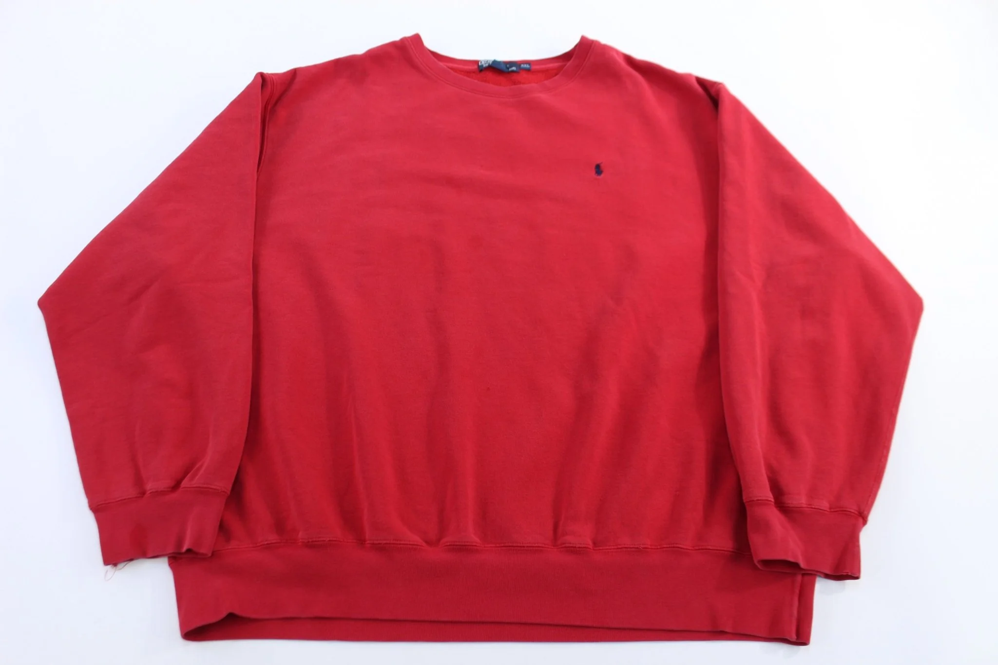 Polo by Ralph Lauren Embroidered Logo Red Pullover Sweater