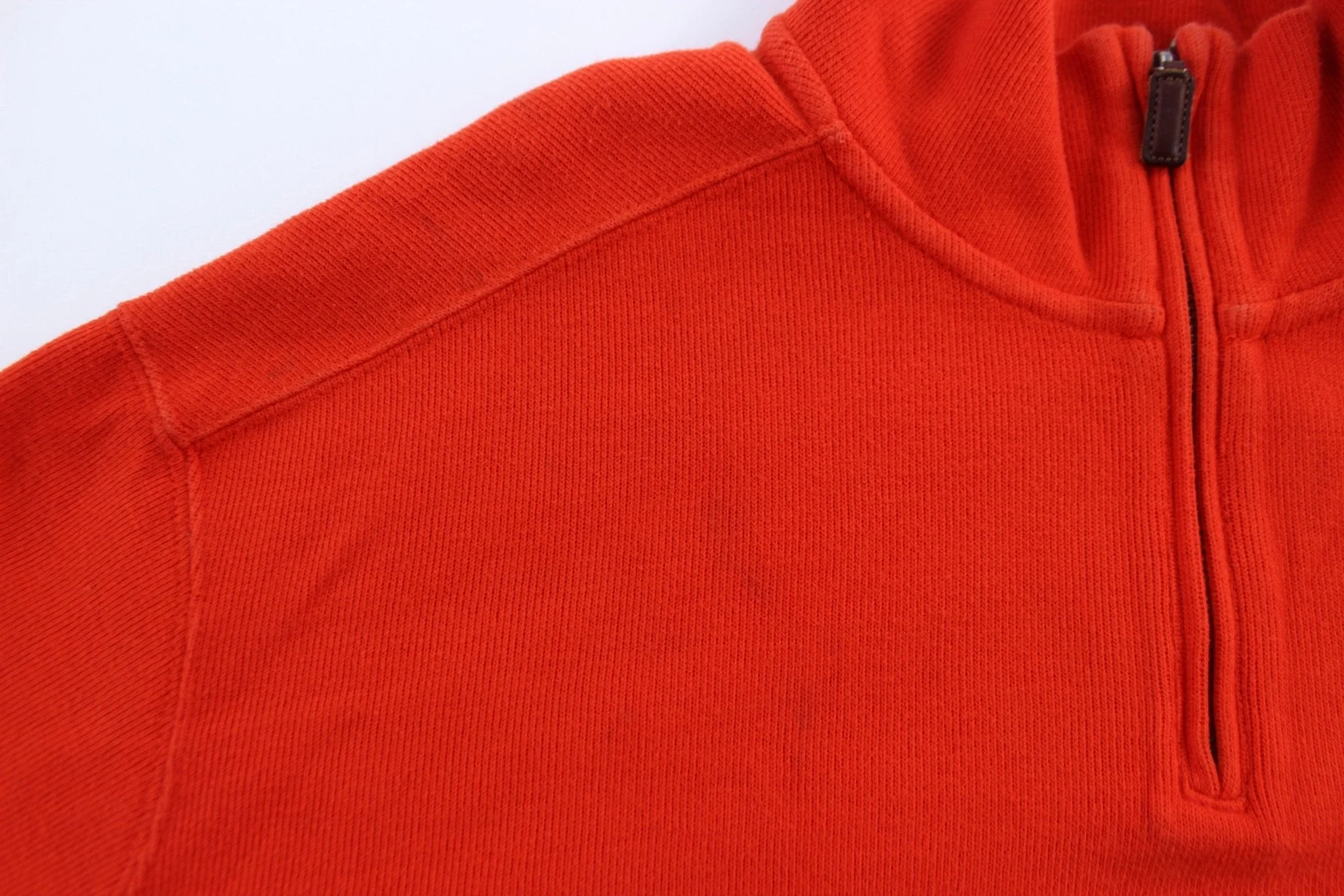 Polo by Ralph Lauren Embroidered Logo Red Quarter Zip Sweater - Image 3