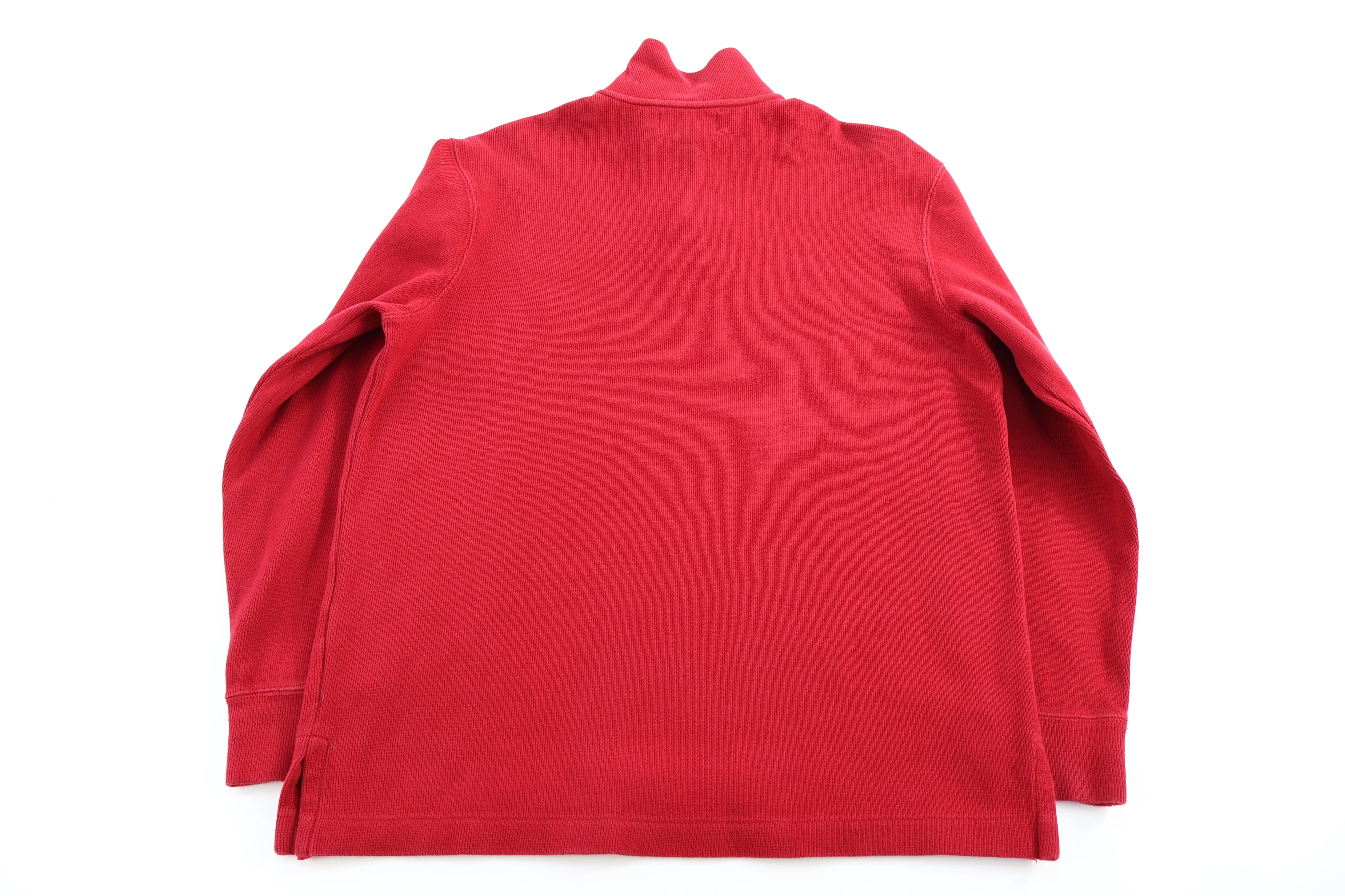 Polo by Ralph Lauren Embroidered Logo Red Quarter Zip Sweater - Image 2