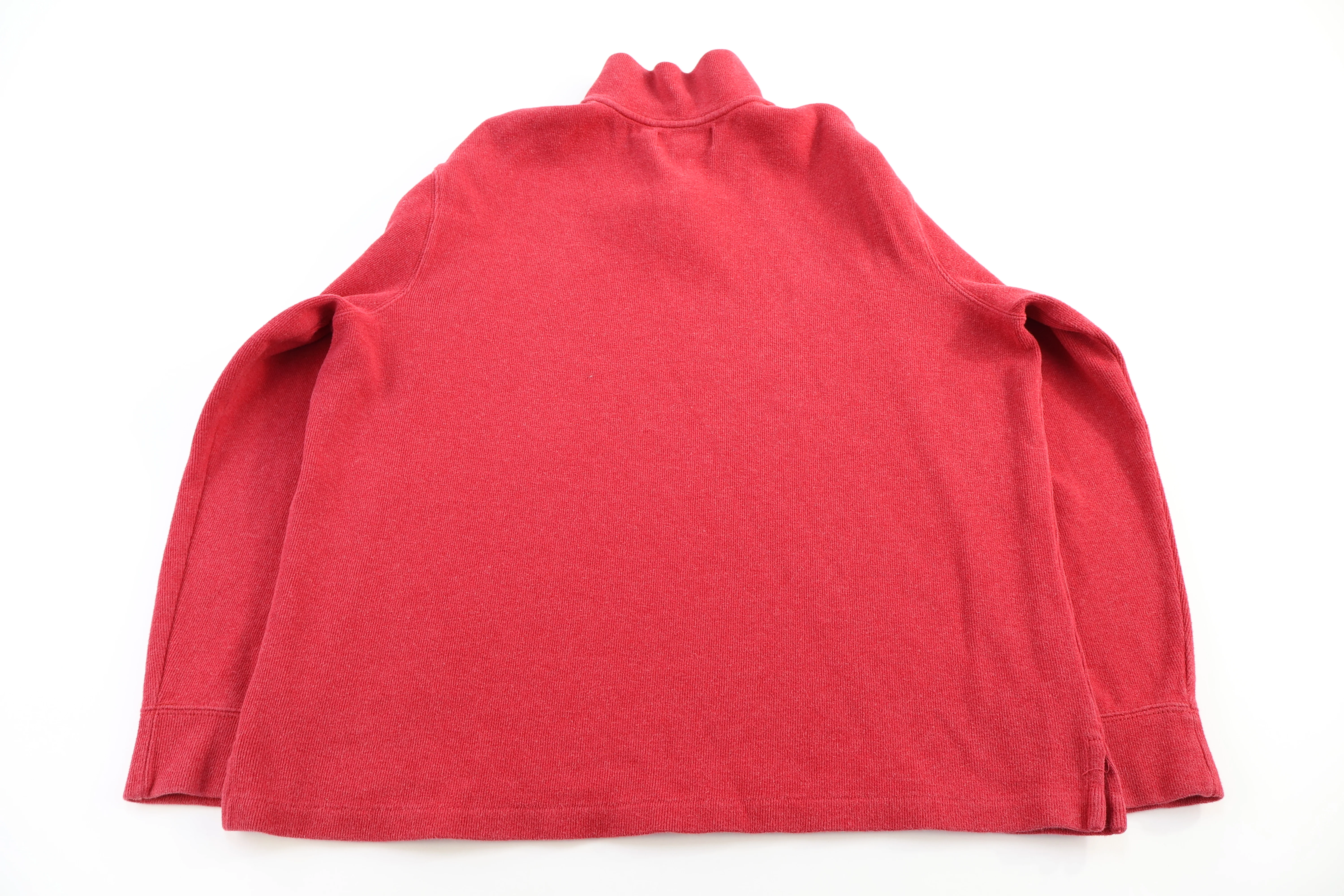 Polo by Ralph Lauren Embroidered Logo Red Quarter Zip Sweater - Image 2