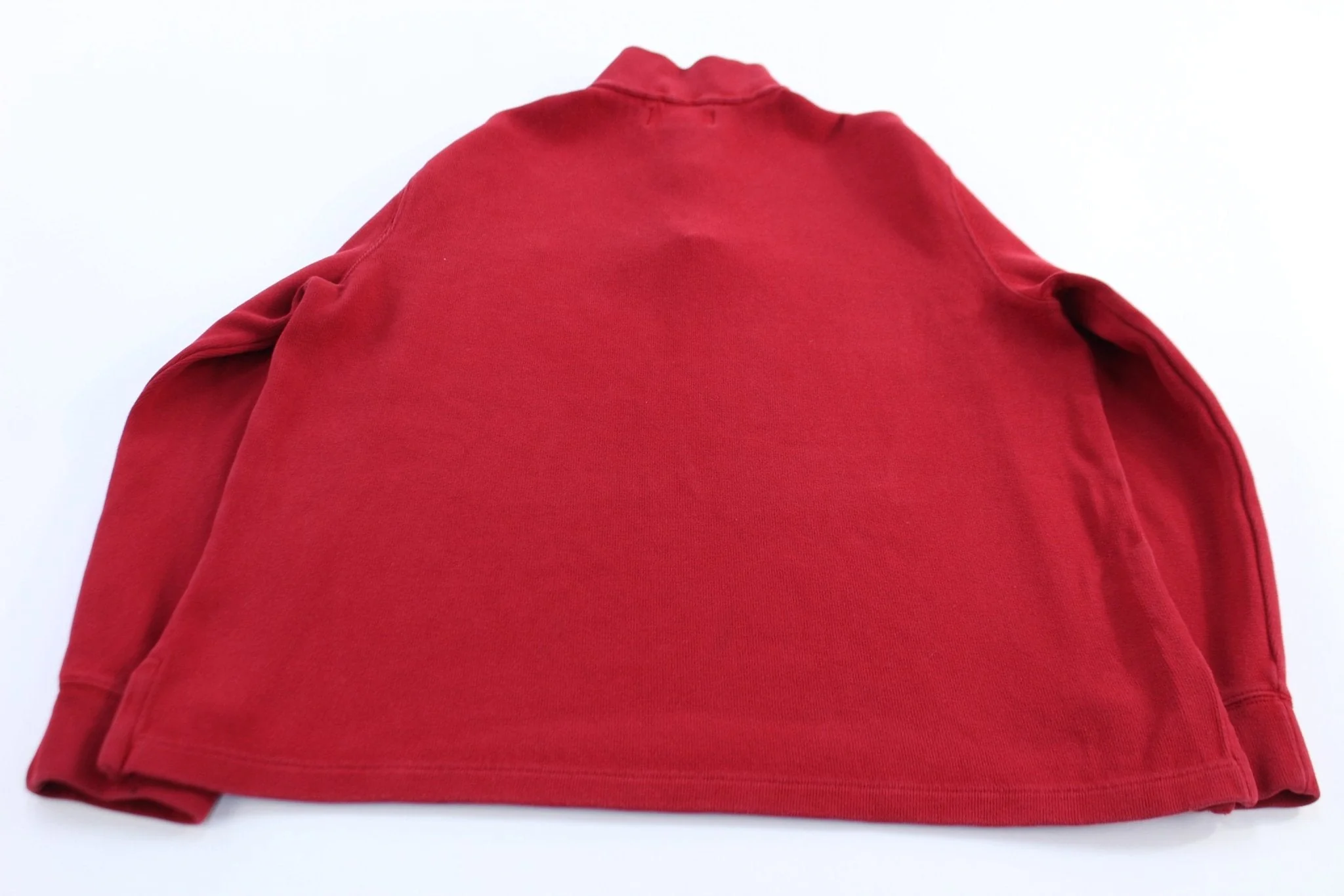 Polo by Ralph Lauren Embroidered Logo Red Quarter Zip Sweater - Image 2