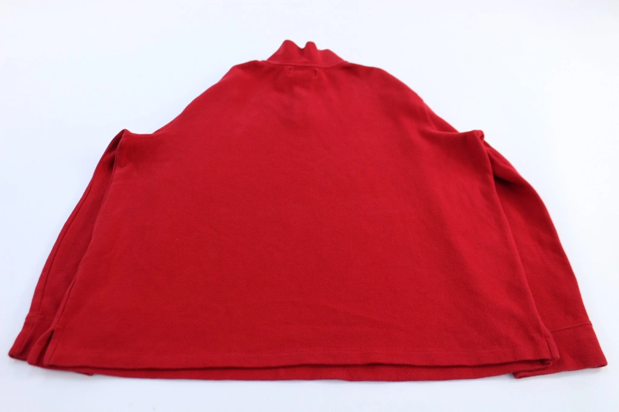 Polo by Ralph Lauren Embroidered Logo Red Quarter Zip Sweater - Image 2