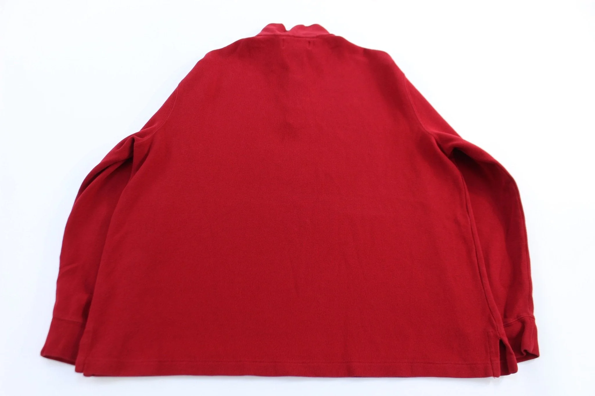 Polo by Ralph Lauren Embroidered Logo Red Quarter Zip Sweater - Image 2