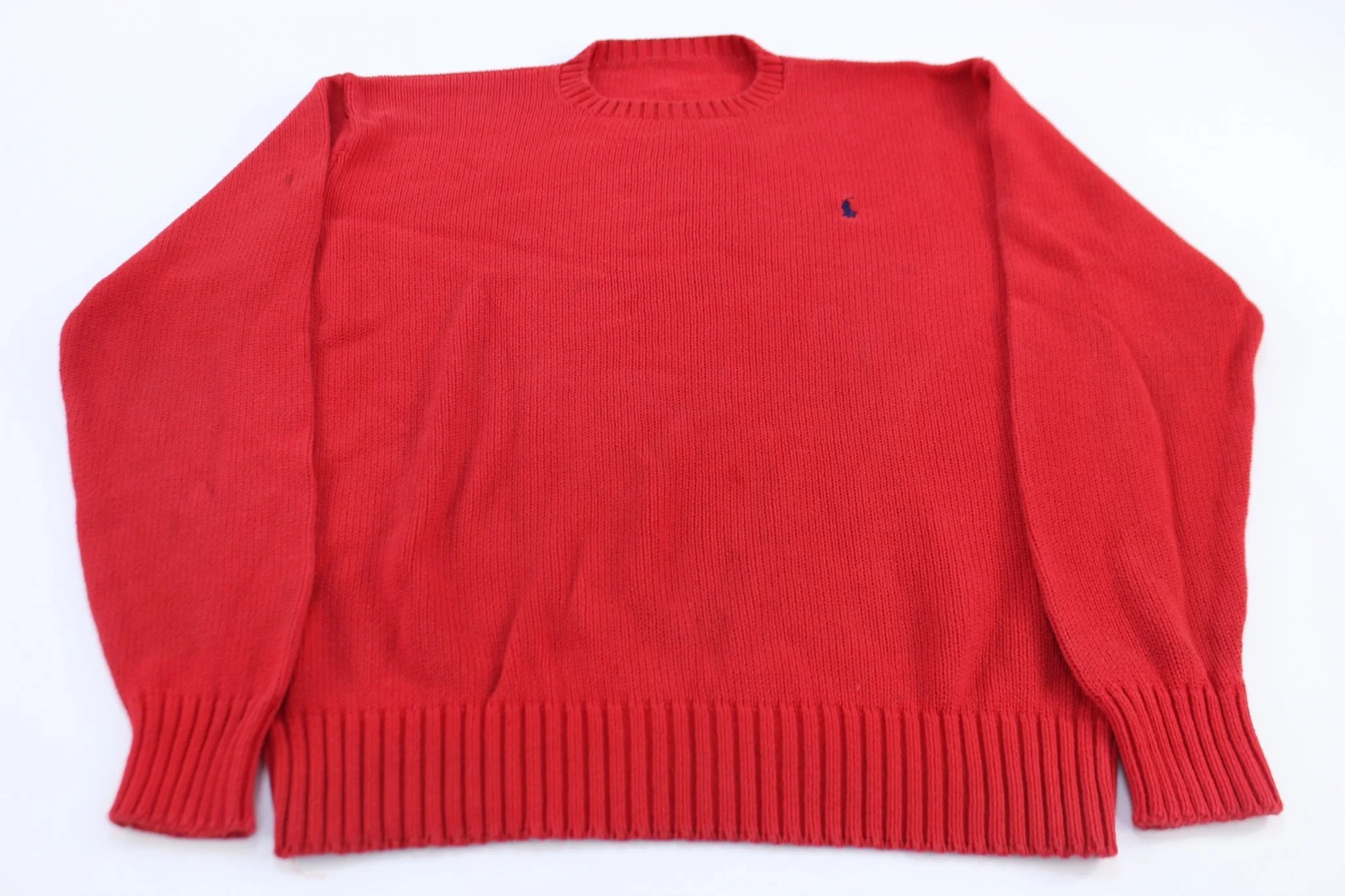 Polo by Ralph Lauren Embroidered Logo Red Sweater
