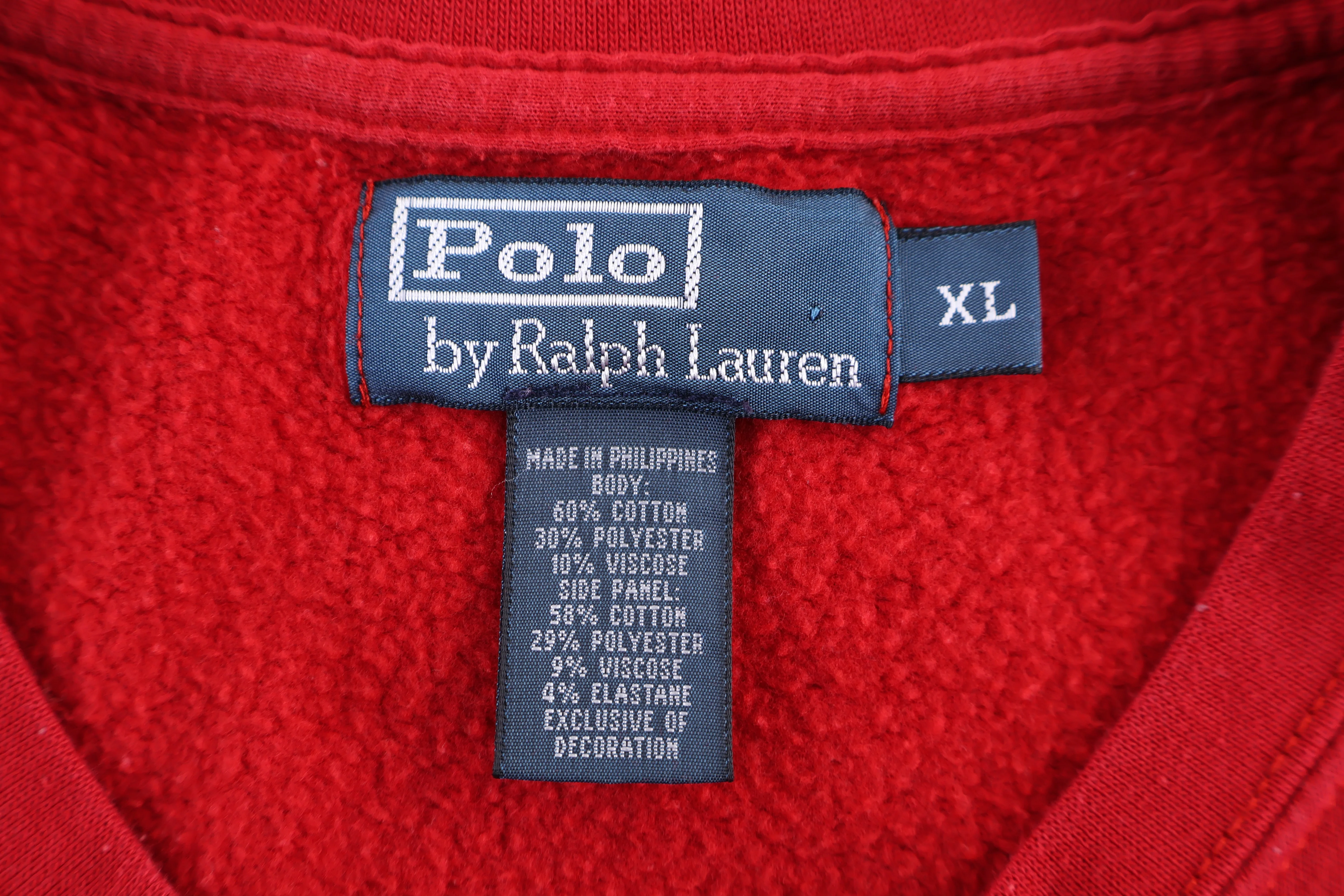 Polo by Ralph Lauren Embroidered Logo Red Sweatshirt - Image 4
