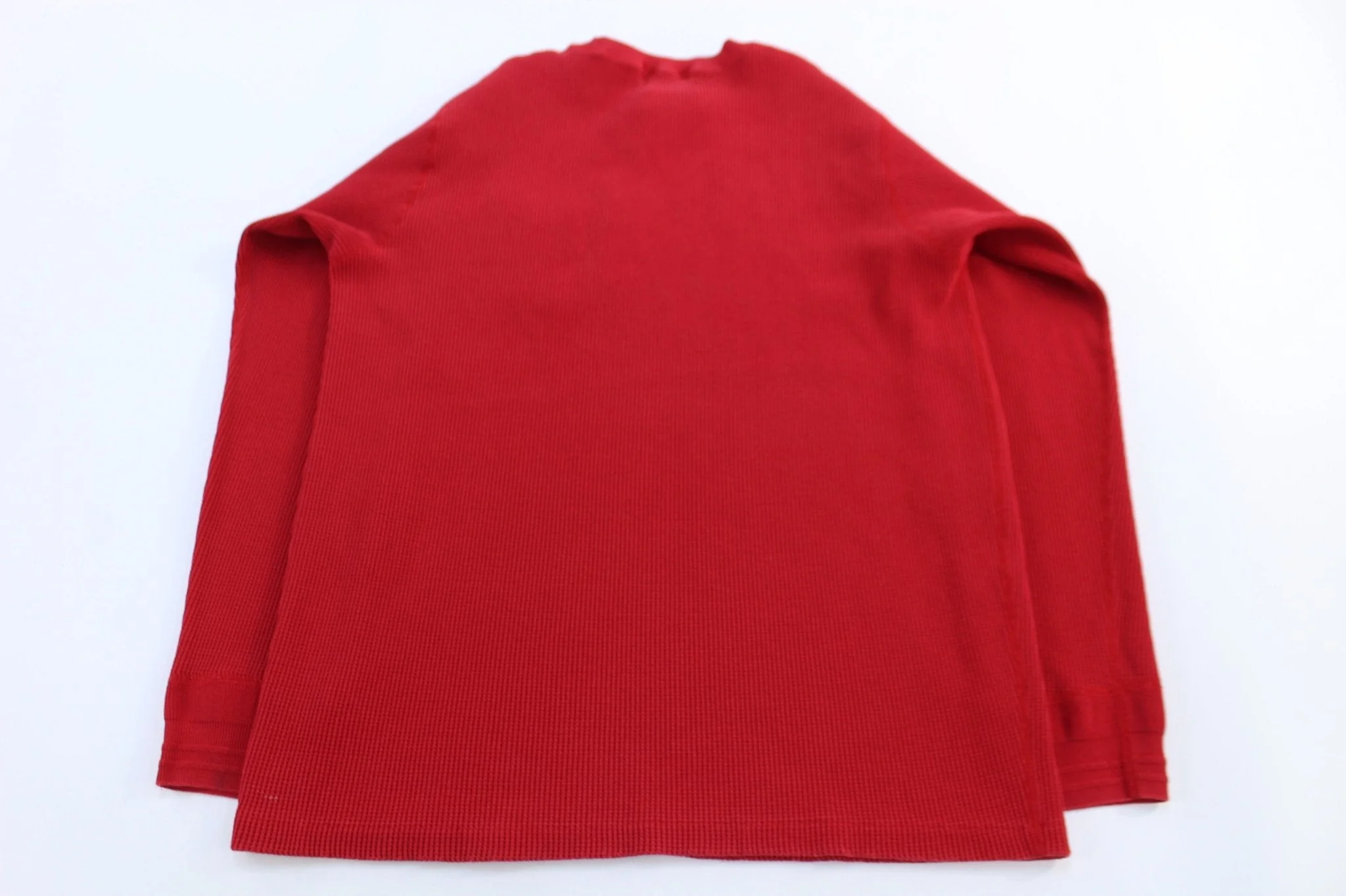Polo by Ralph Lauren Embroidered Logo Red Thermal LS T-shirt - Image 2
